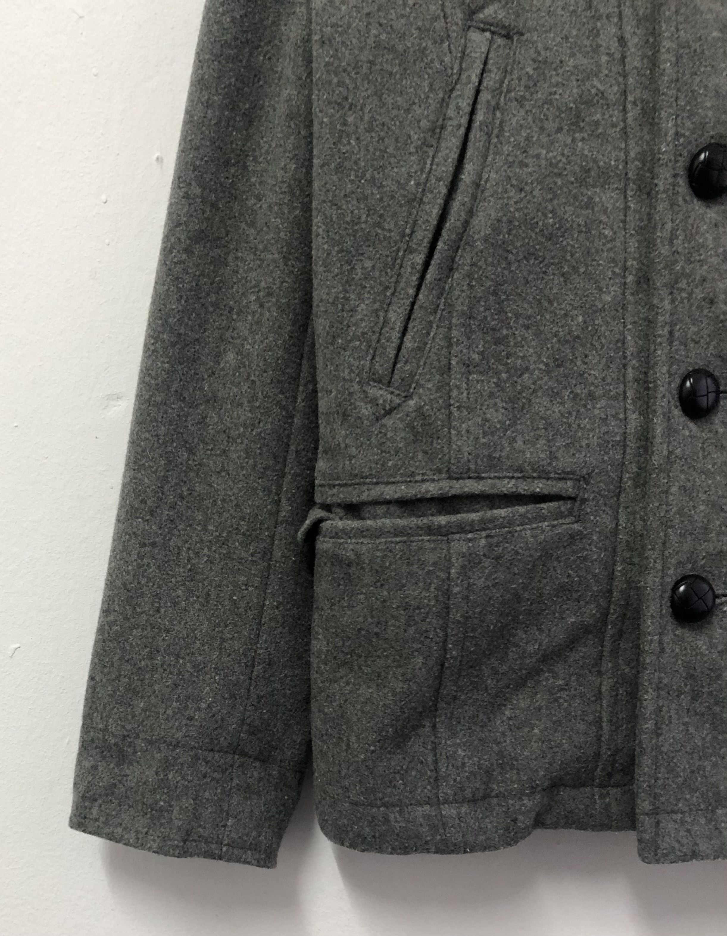 Michel Klein Vintage Michel Klein Wool Double Breast Pea Coat Jacket Size US S / EU 44-46 / 1 - 7 Thumbnail