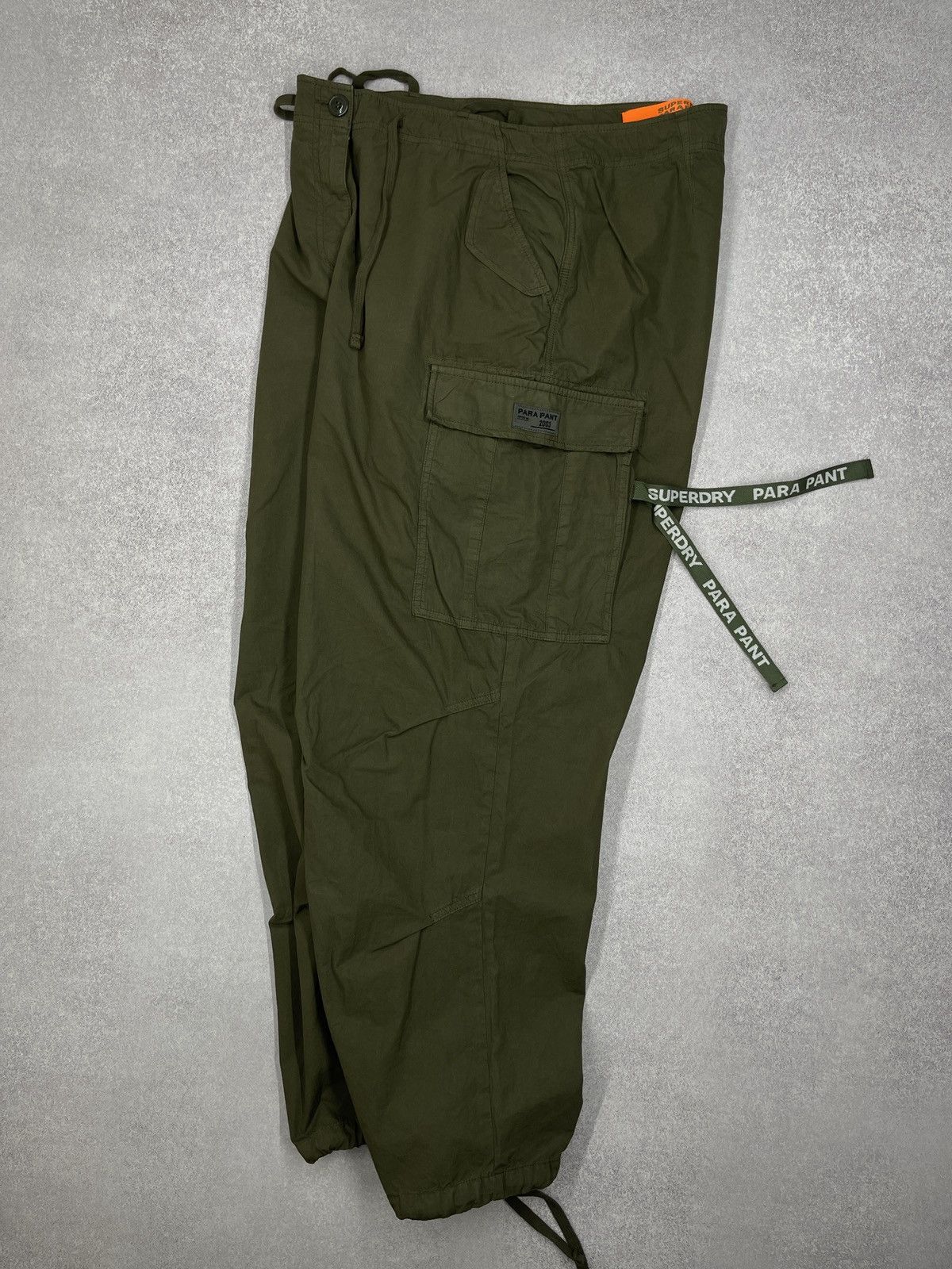 Superdry Vintage SuperDry Baggy Parachute Cargo Pants Khaki Size 28" / US 6 / IT 42 - 6 Thumbnail