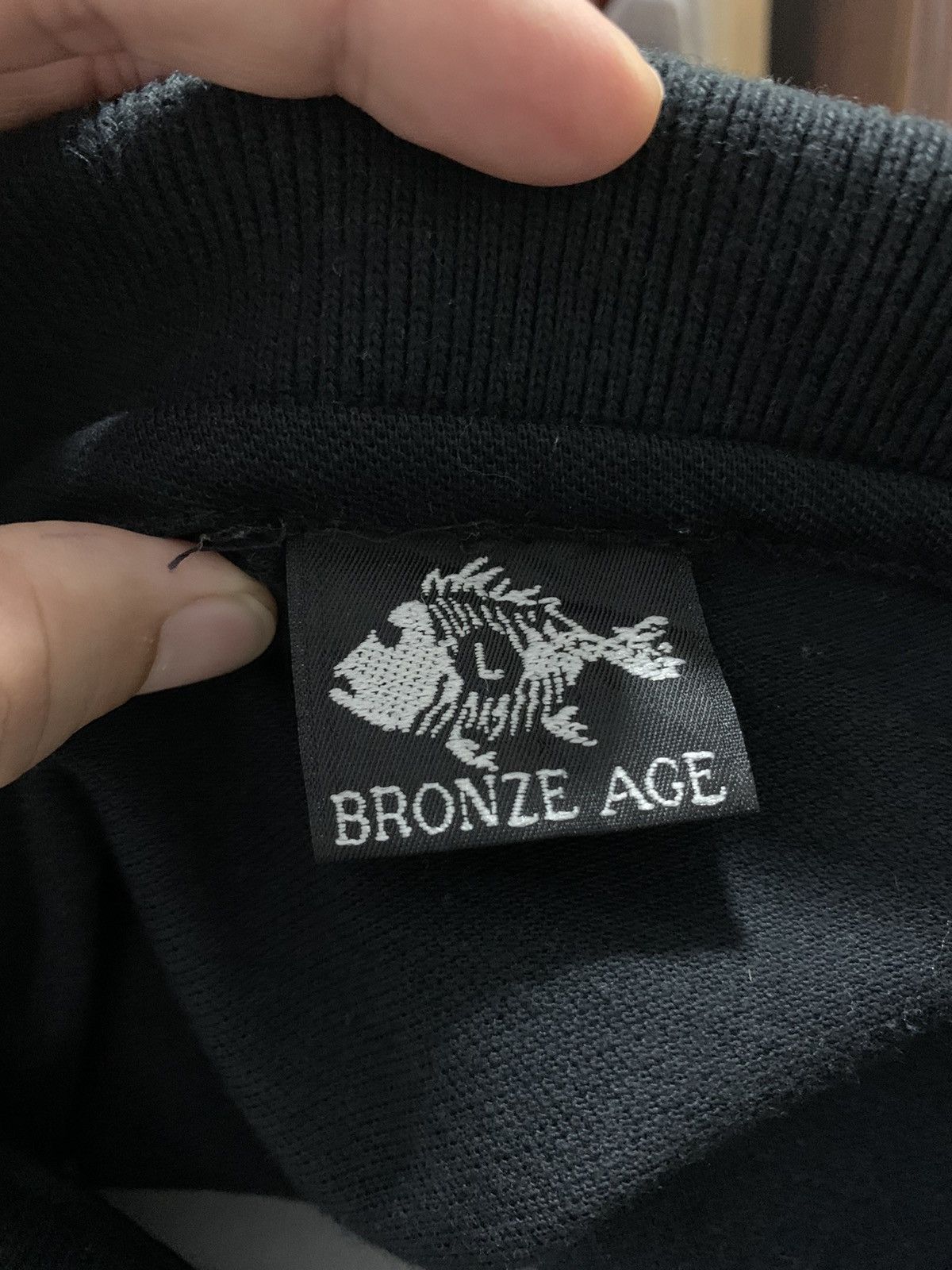 Other Vintage BRONZE AGE Black polo shirt Size US L / EU 52-54 / 3 - 6 Thumbnail
