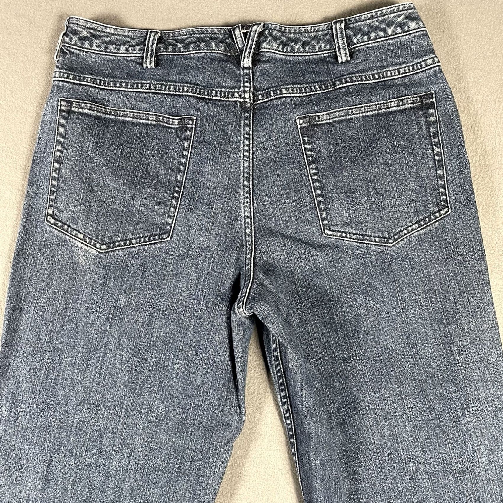 Duluth Trading Company Duluth Trading Company Jeans Womens 12x32 Blue Medium Wash Denim Bootcut Cowgirl Size 34" / US 12 / IT 48 - 3 Thumbnail