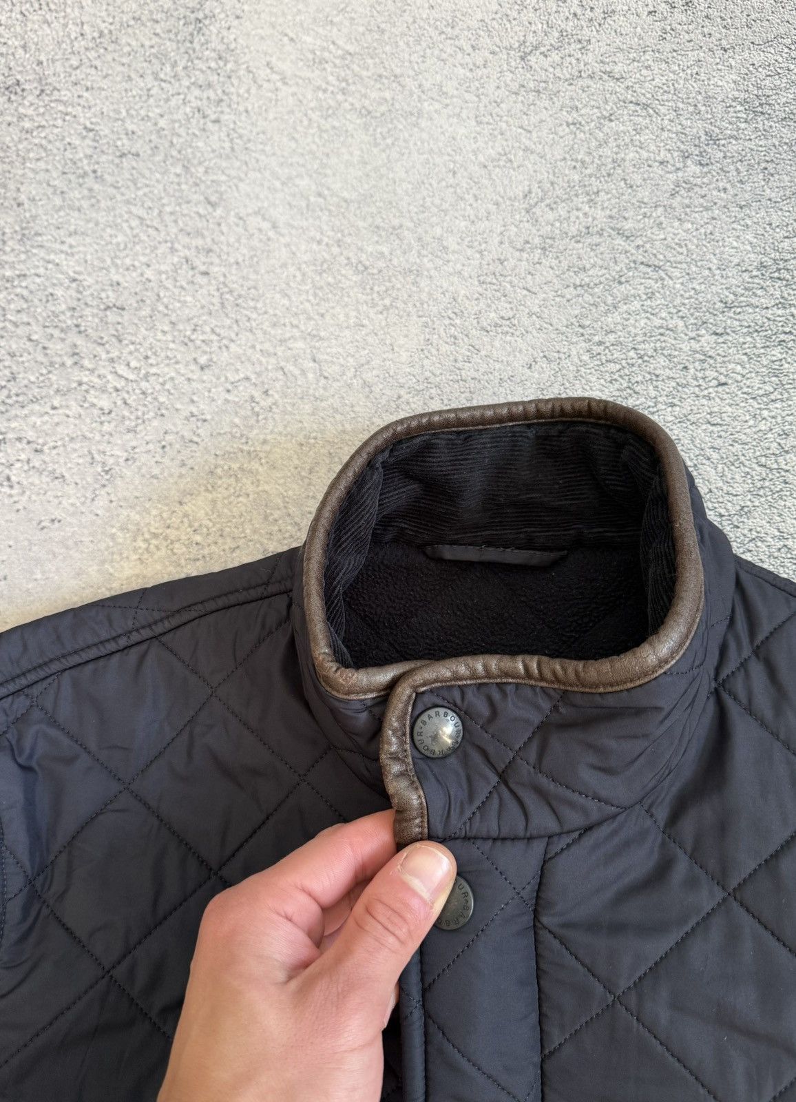 Barbour Barbour Powell Quilted Jacket Men S Black Brown Trim Classic Size US S / EU 44-46 / 1 - 16 Thumbnail