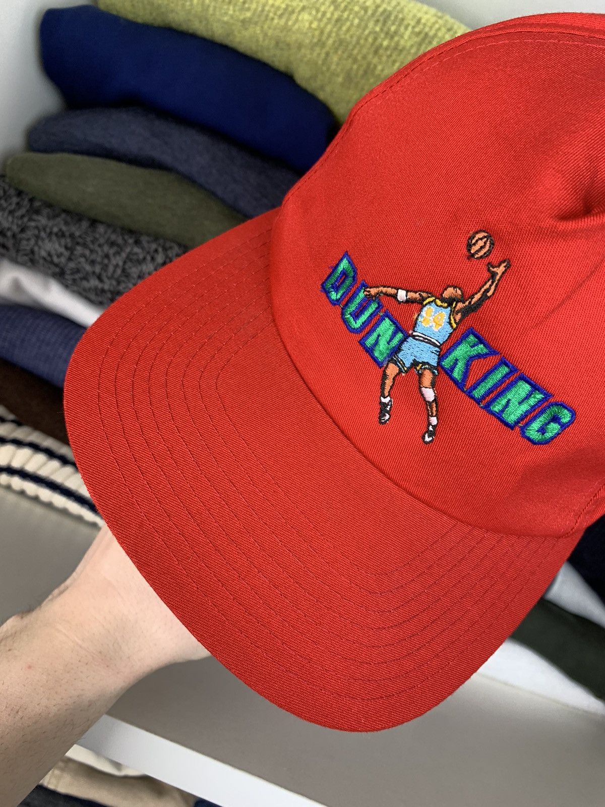 Vintage Vintage 90s Dunking Basketball Big Logo Cap Hat Size ONE SIZE - 3 Thumbnail