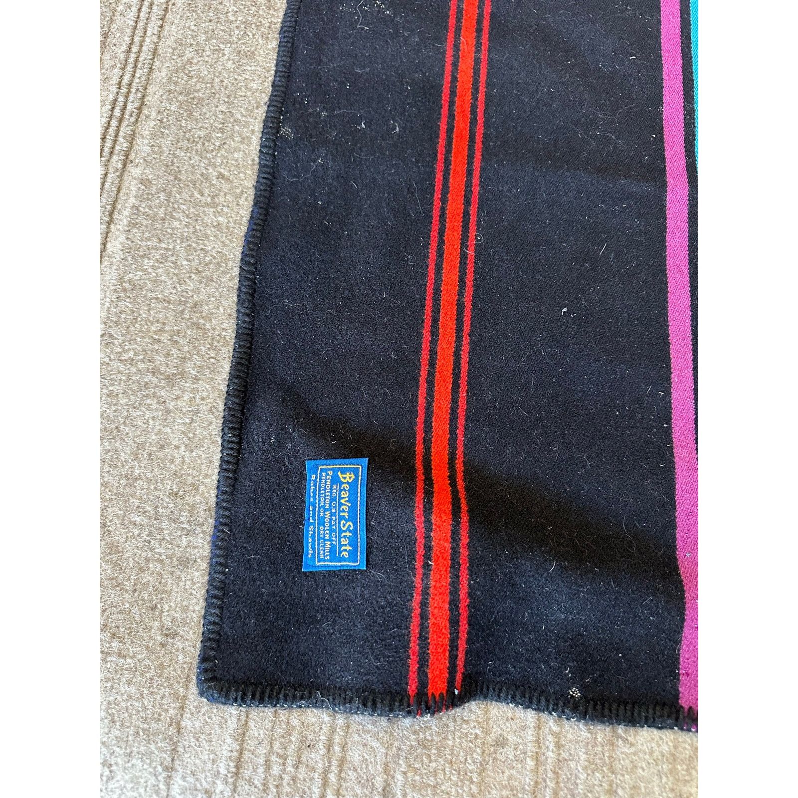 Pendleton Vintage Pendleton Beaver State Wool Aztec Blanket 34x63” Size ONE SIZE - 2 Thumbnail