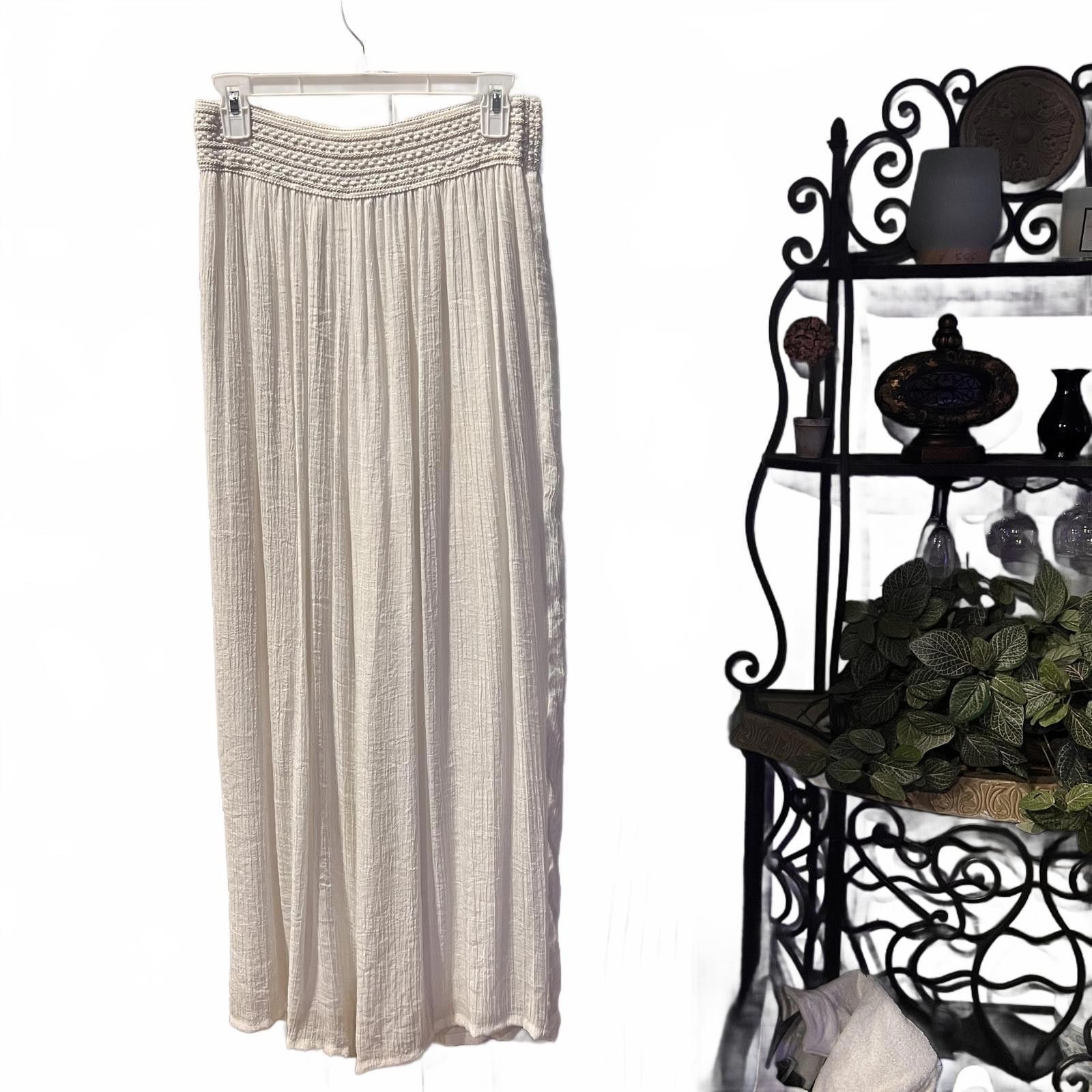 Alyx alyx Women's White Wide Leg Pants Size 40" / US 18 - 2 Thumbnail