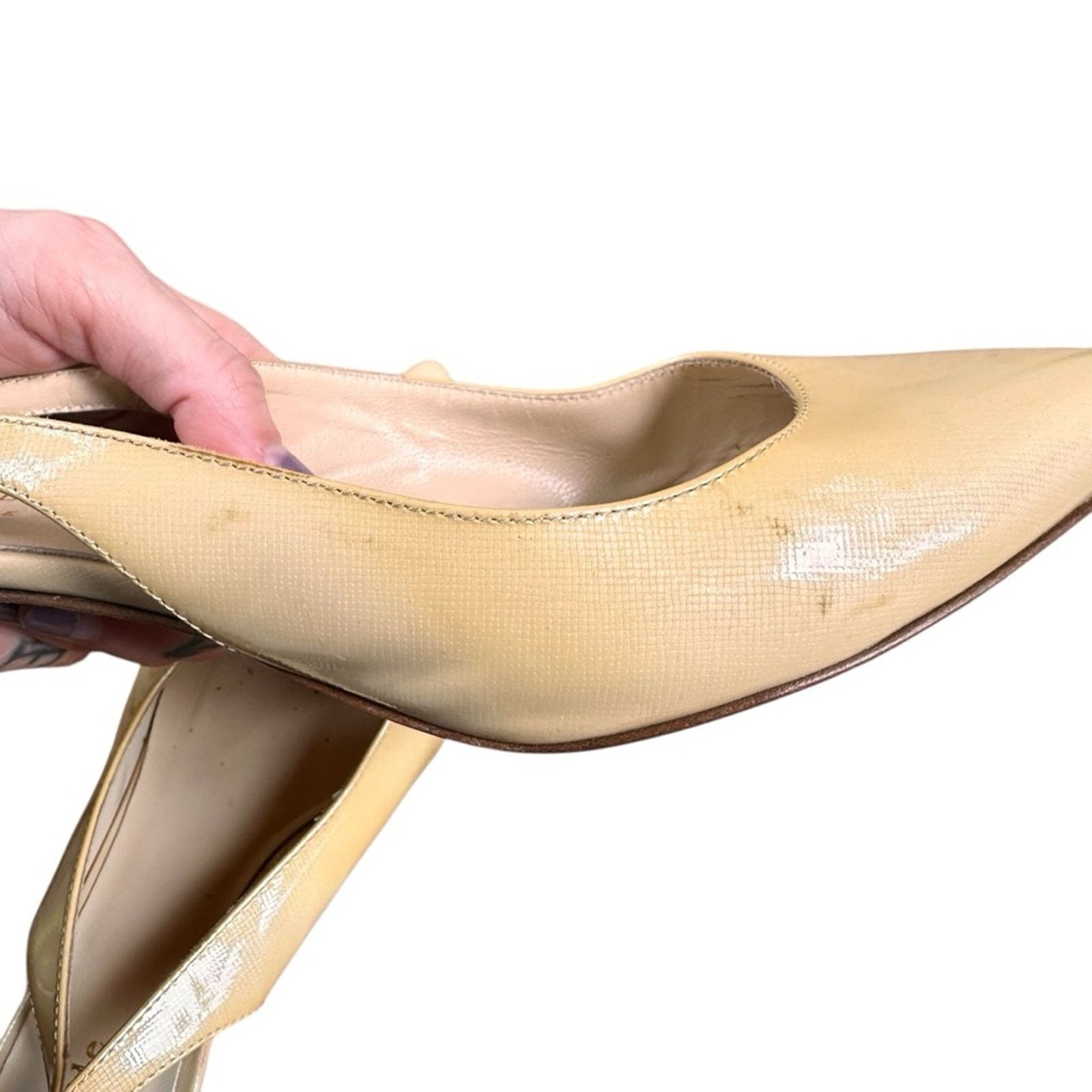 Kate Spade Kate Spade Kitten Slingback Heels – Beige – Size 6.5 – GUC Size US 6.5 / IT 36.5 - 9 Thumbnail