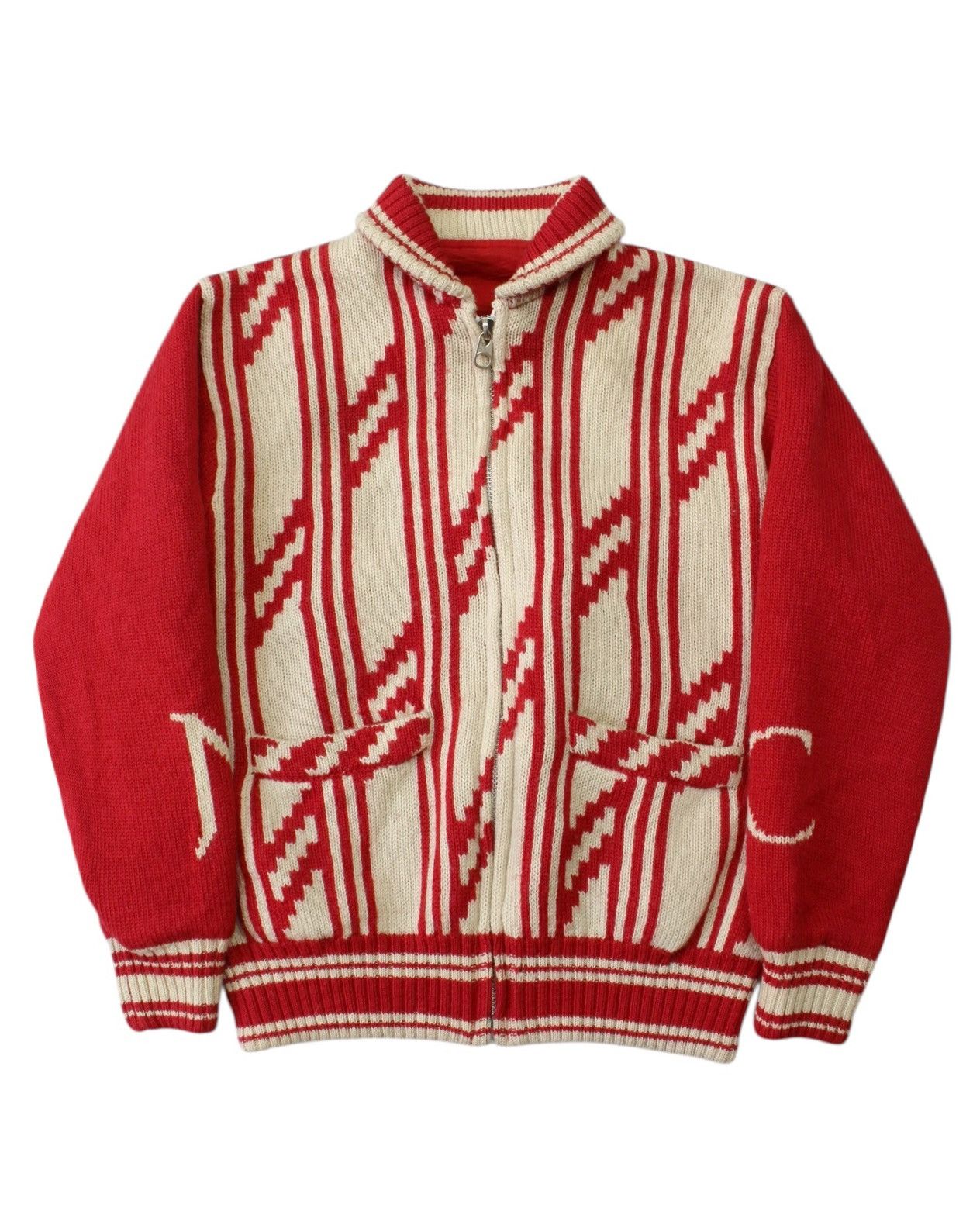 Hysteric Glamour 2000S NICOLE CLUB REVERSIBLE ZIP-UP SOLID RED KNIT JACKET Size US L / EU 52-54 / 3 - 1 Thumbnail