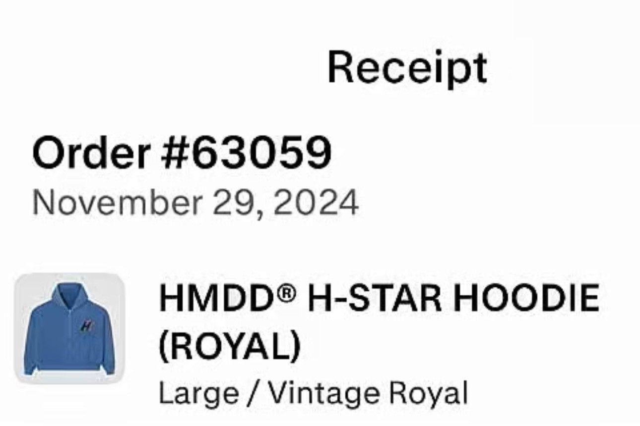 HMDD HMDD H STAR HOODIE Size US L / EU 52-54 / 3 - 5 Thumbnail