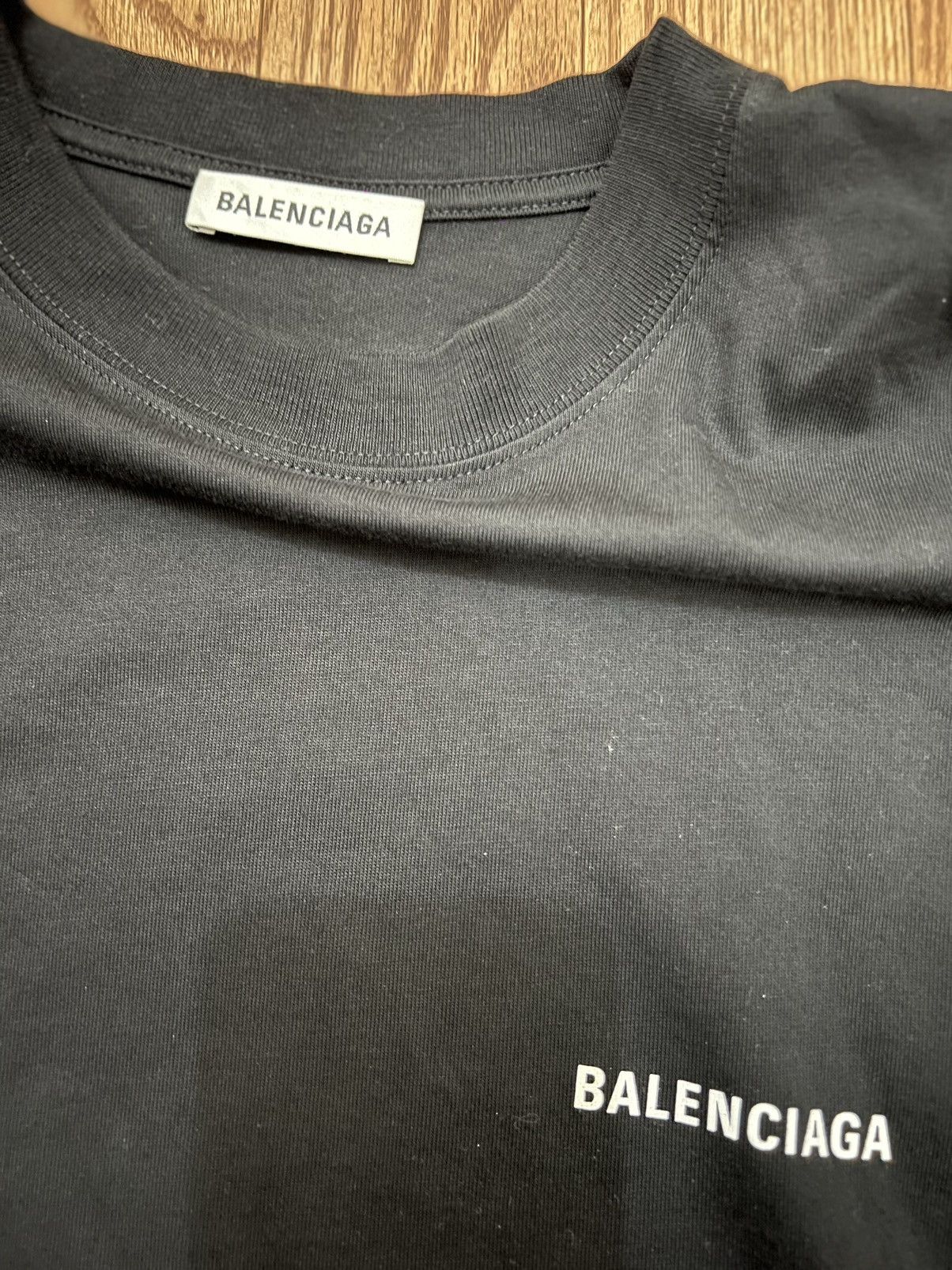 Balenciaga Balenciaga Black White Logo Tee Size US XS / EU 42 / 0 - 3 Thumbnail
