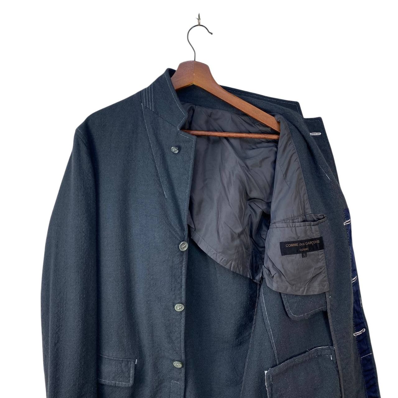 Comme des Garcons Homme AD2001 COMME DES GARCON MINIMALIST WOOL JACKET Size US S / EU 44-46 / 1 - 11 Thumbnail