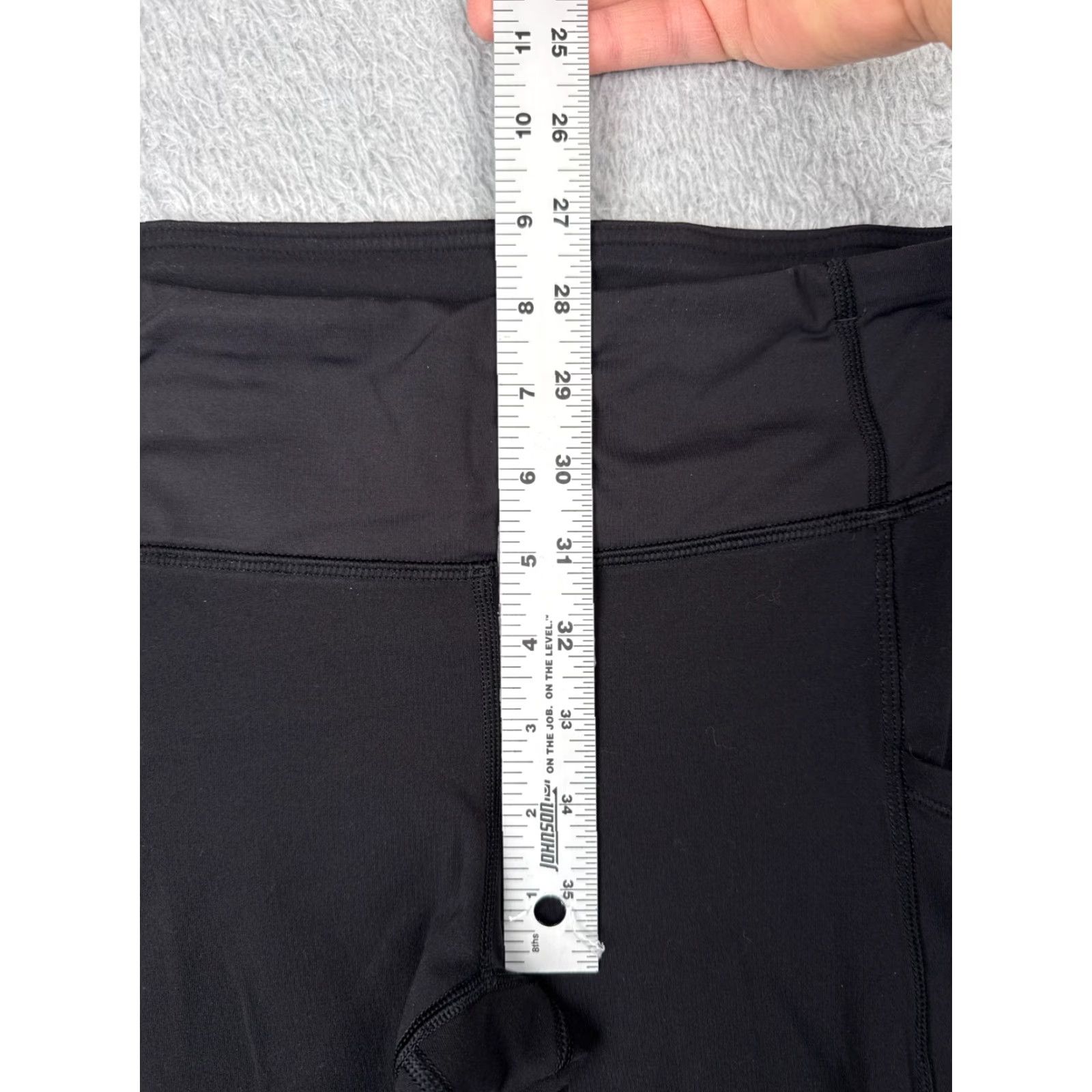 Lululemon Lululemon Women Pants 4 Black Speed Tight III Ruched 30" Running Yoga Activewear Size 27" / US 4 / IT 40 - 7 Thumbnail