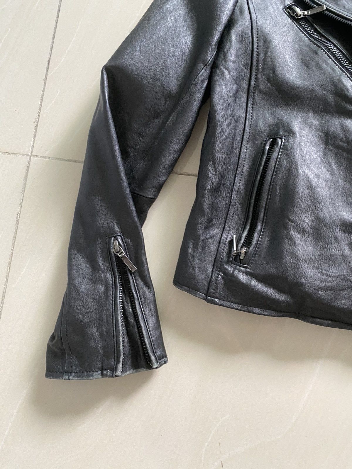 If Six Was Nine Leather Jacket CONPIACERE Design Punk zipper malcom X style Size US M / EU 48-50 / 2 - 13 Thumbnail
