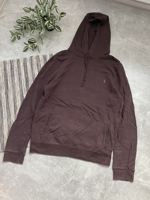 All saints oxblood discount hoodie