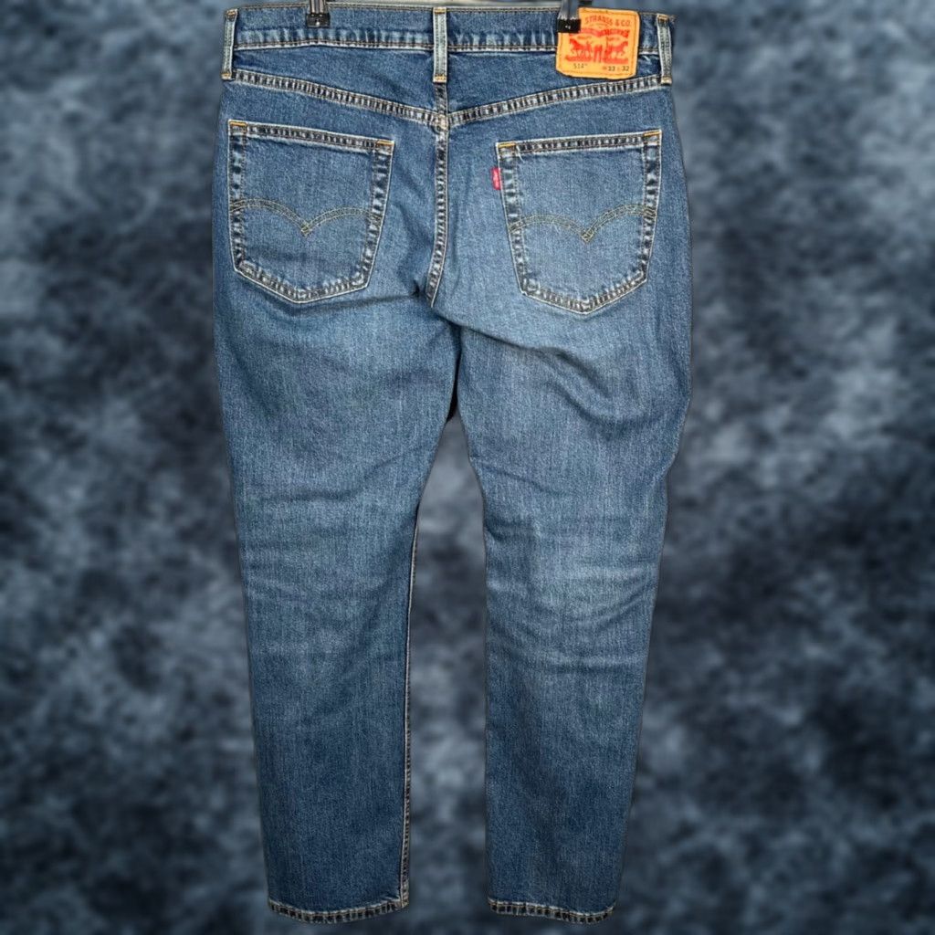 Levi's Levi's 514 Jeans Mens 33x31 Regular Straight Denim Blue 5-Pocket Modern Classic Vintage: No Size US 33 - 1 Thumbnail