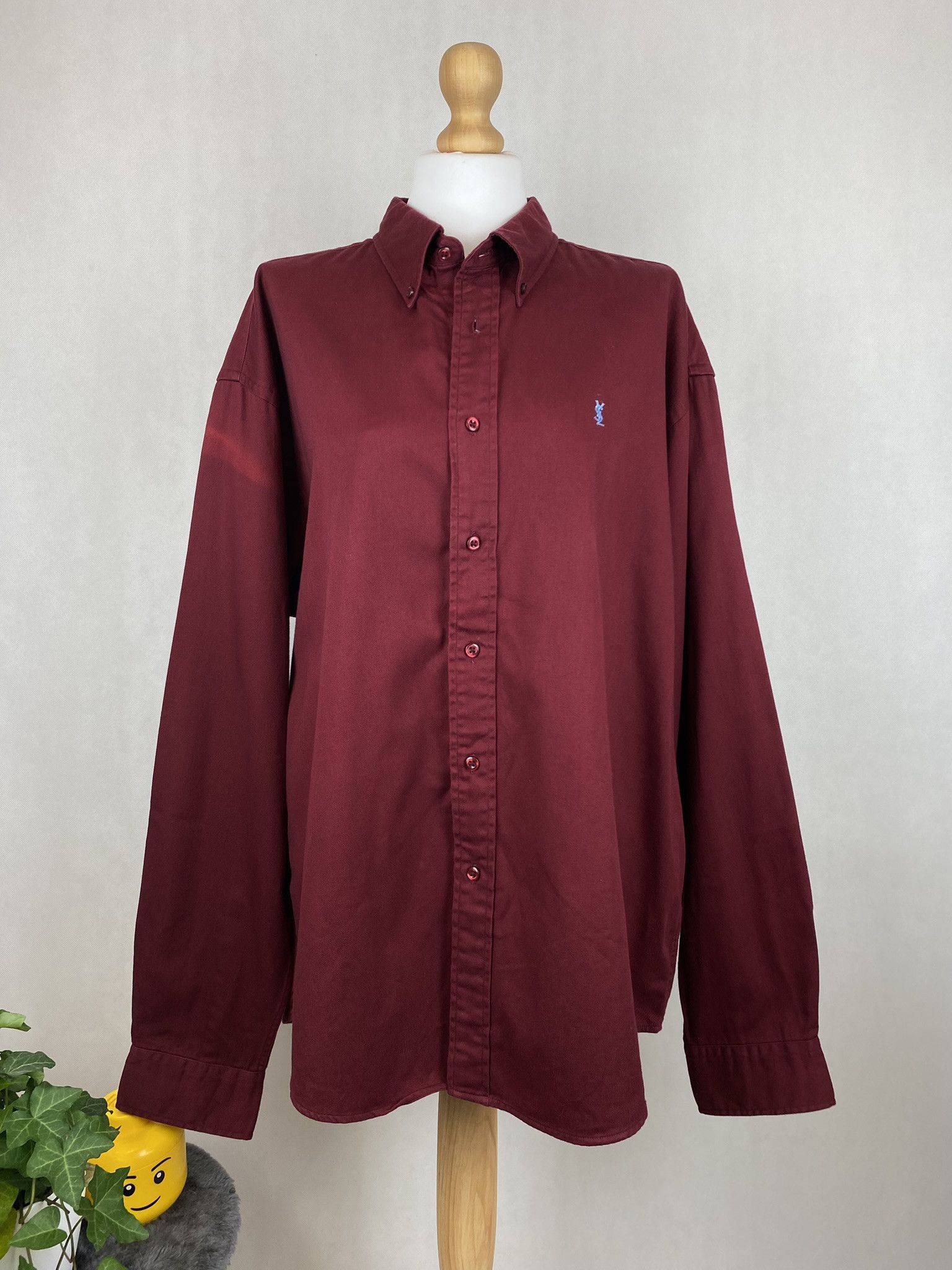 Vintage × Yves Saint Laurent yves saint lauren pour homme overshirt shirt heavy cotton Size US XL / EU 56 / 4 - 2 Thumbnail