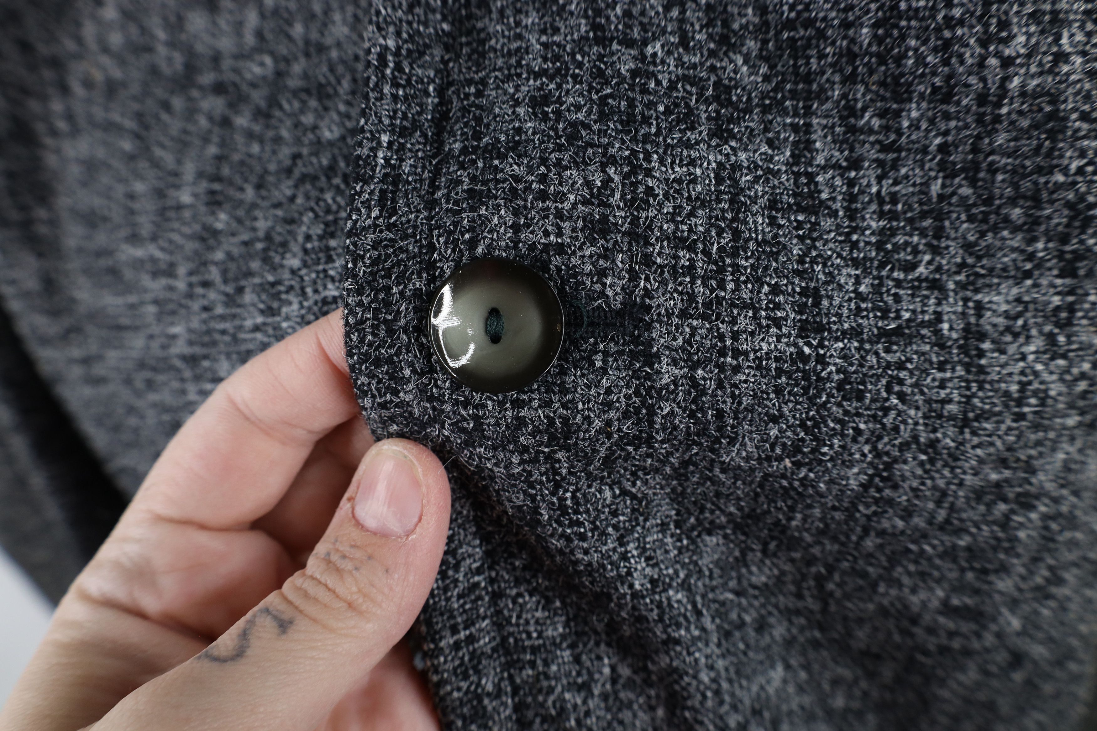 Vintage Vintage 60s 70s Norwegian Wool Tweed Blazer Jacket Gray Size US XL / EU 56 / 4 - 5 Thumbnail