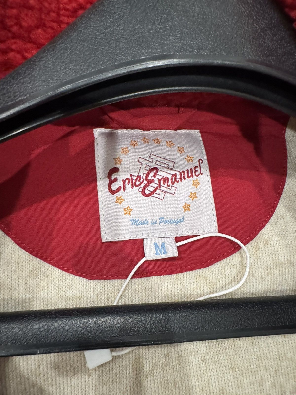 Eric Emanuel Eric Emanuel EE High Pile Fleece Jacket Size M Red/Cream Size US M / EU 48-50 / 2 - 3 Thumbnail