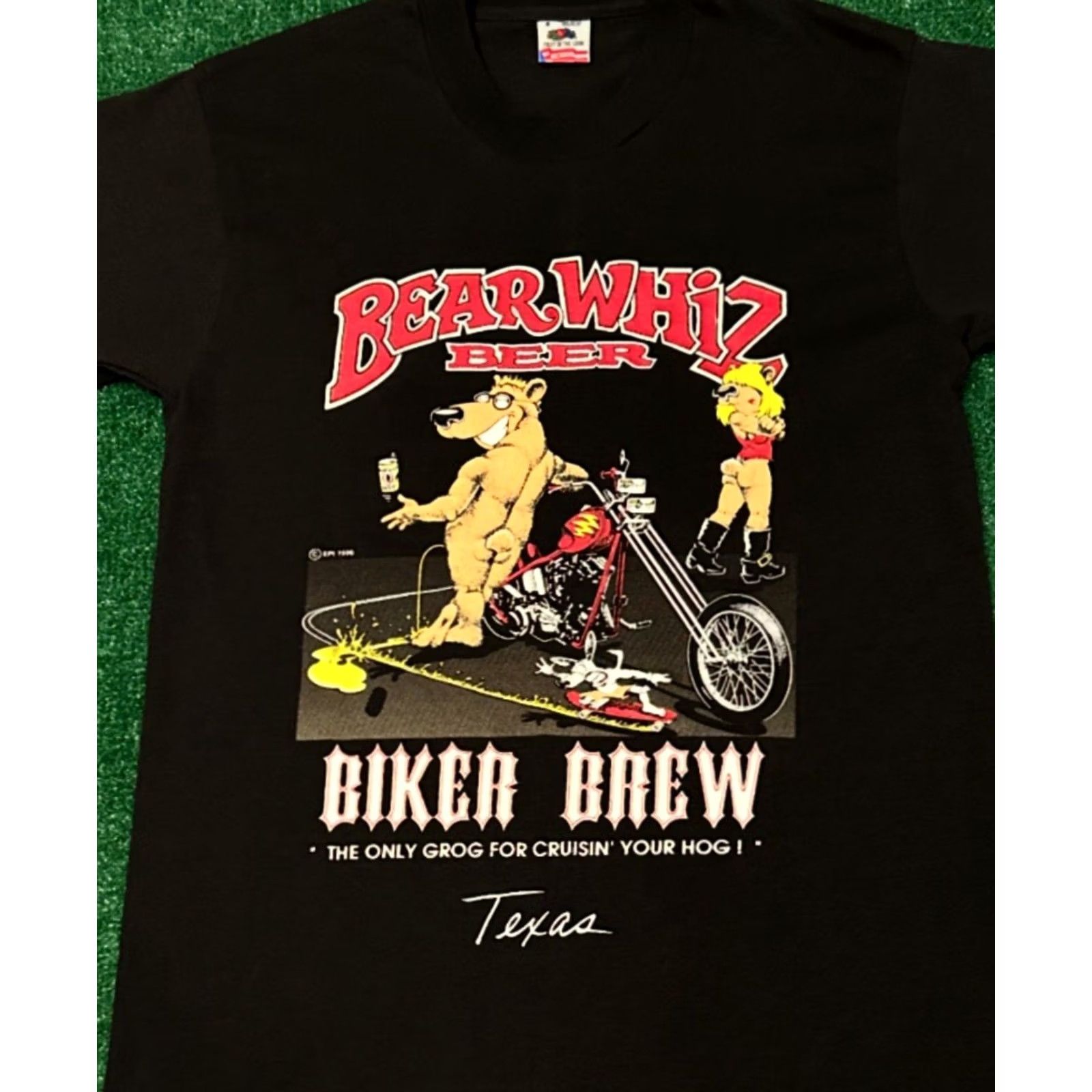 Vintage VINTAGE 90s Wiz Biker Bear Biker Brew Beer 1990 VTG Shirt Texas Small Mens Size US S / EU 44-46 / 1 - 3 Thumbnail