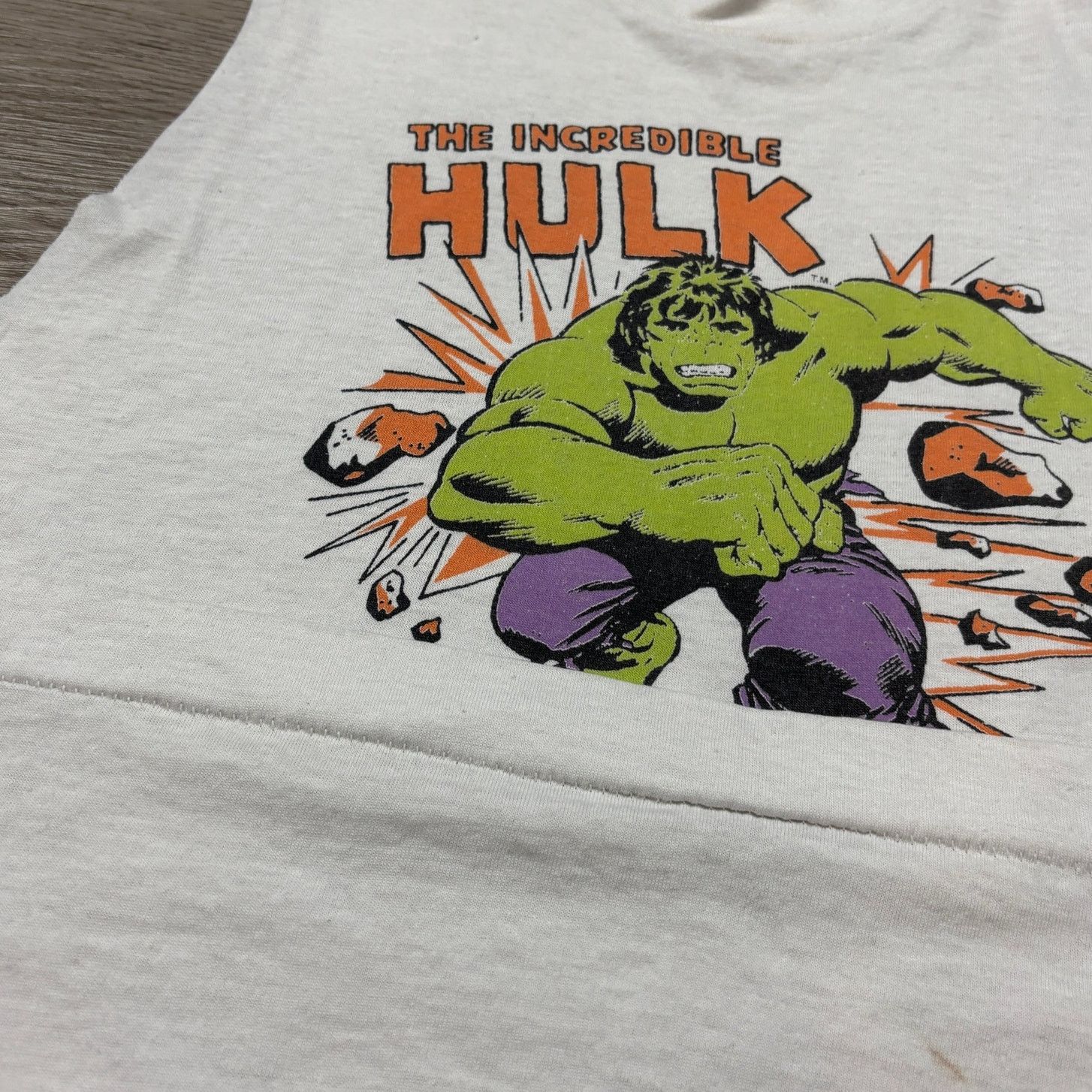 Marvel Comics × Vintage Vintage 70s The Incredible Hulk Single Stitch Tank Top XS Size US XS / EU 42 / 0 - 6 Thumbnail