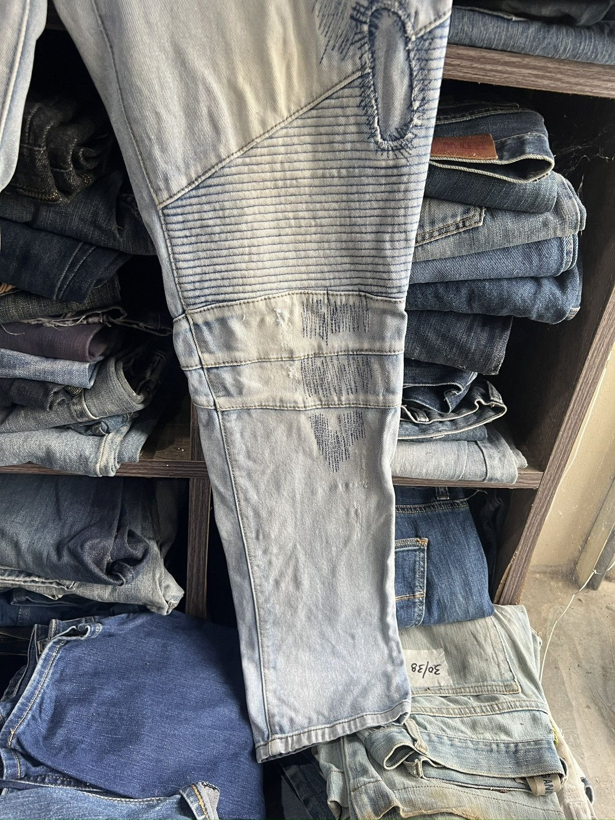 🔥Rare In The Attic Homme Biker Denim