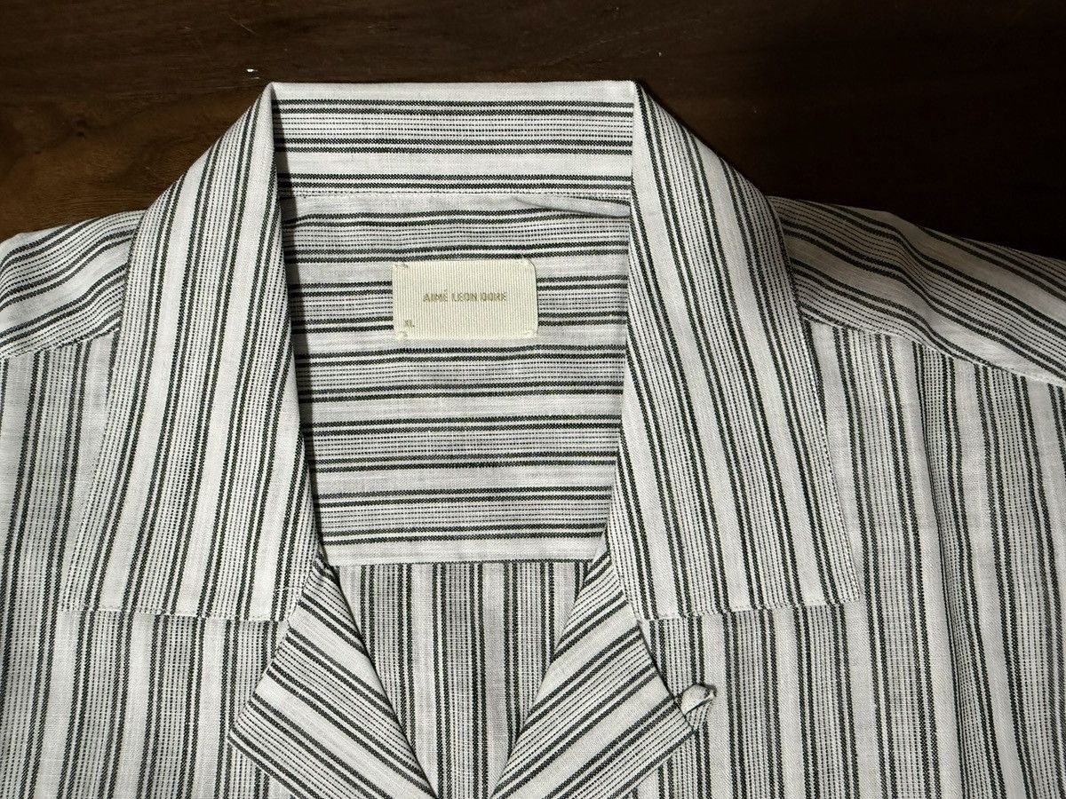 Aime Leon Dore Aime Leon Dore ALD Striped Leisure Shirt Black White Size XL Size US XL / EU 56 / 4 - 2 Thumbnail