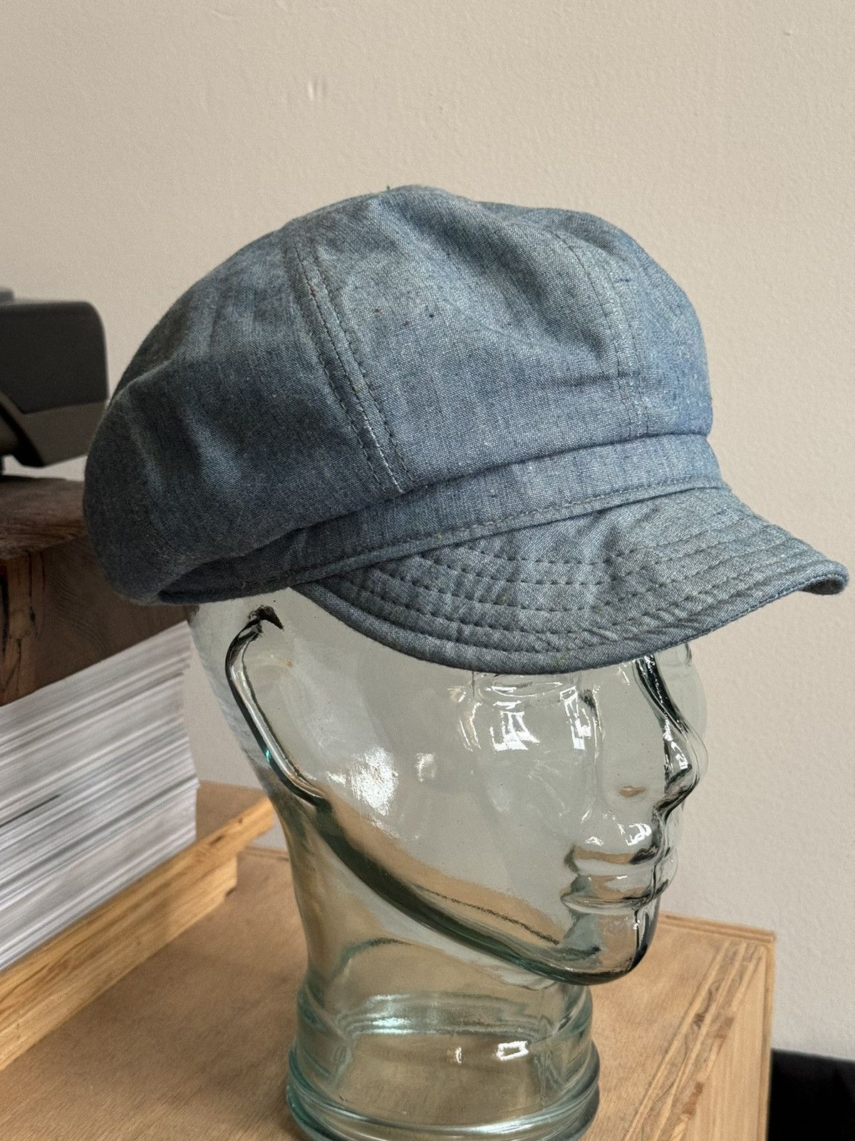 Stussy Stussy Deluxe USA Union Made Chambray Engineer Hat Size ONE SIZE - 3 Thumbnail