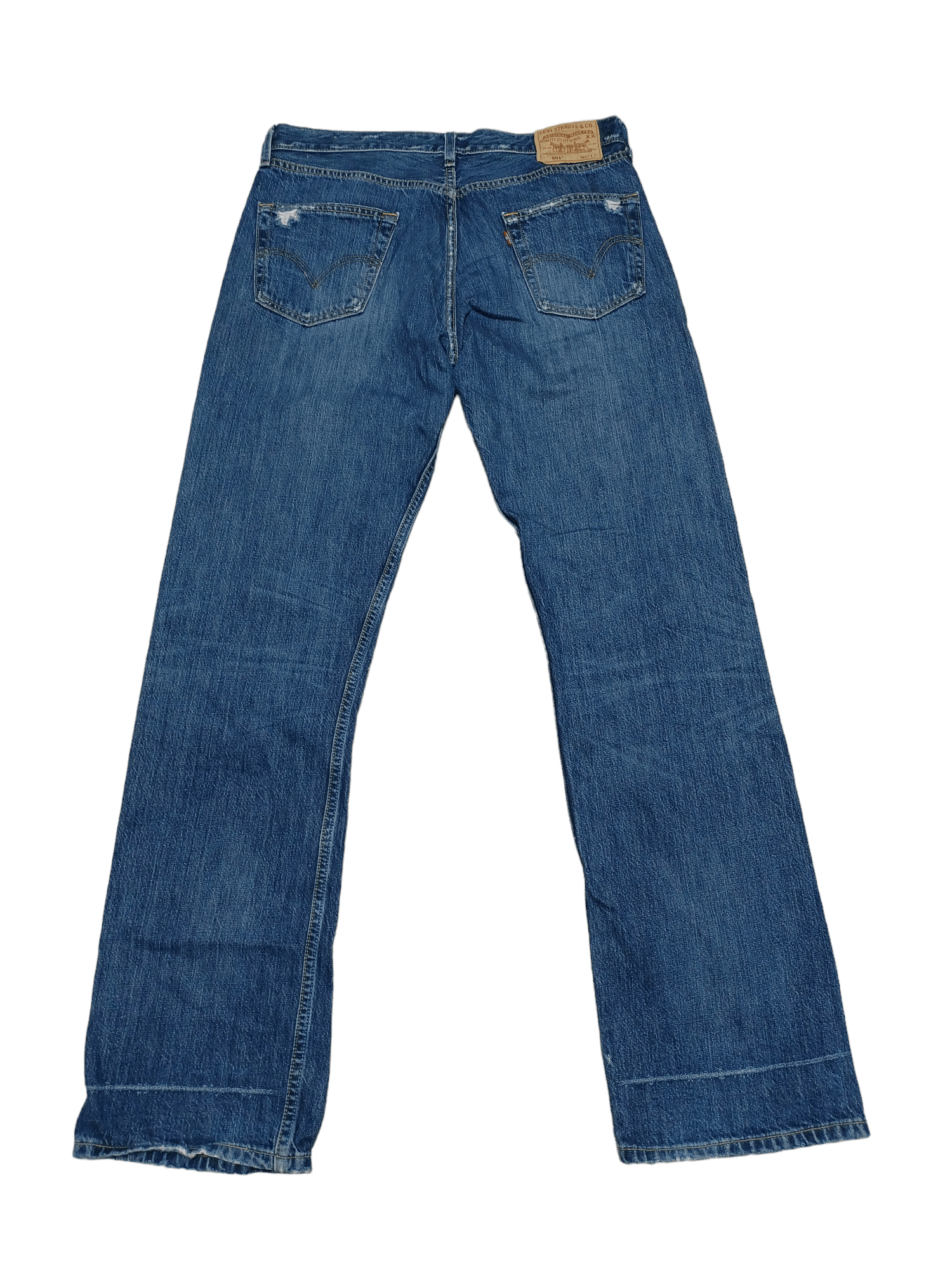 Levi's Vintage Clothing FANTASTIC VINTAGE LEVIS 501 DISTRESSED W34 L34 JEANS DENIM Size US 34 / EU 50 - 4 Thumbnail