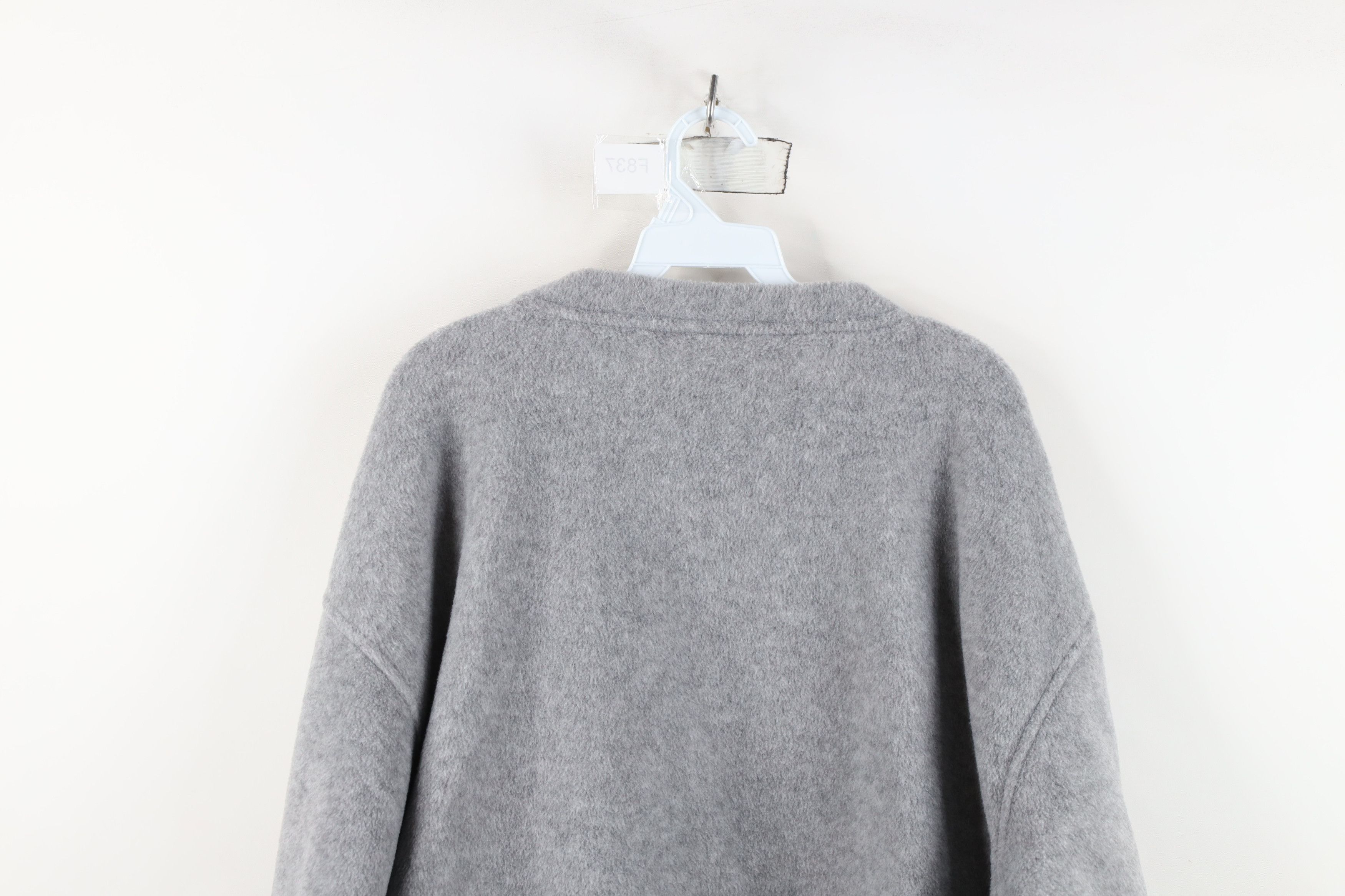 Vintage Vintage 90s Streetwear Fleece Crewneck Sweater Heather Gray Size US XL / EU 56 / 4 - 13 Thumbnail