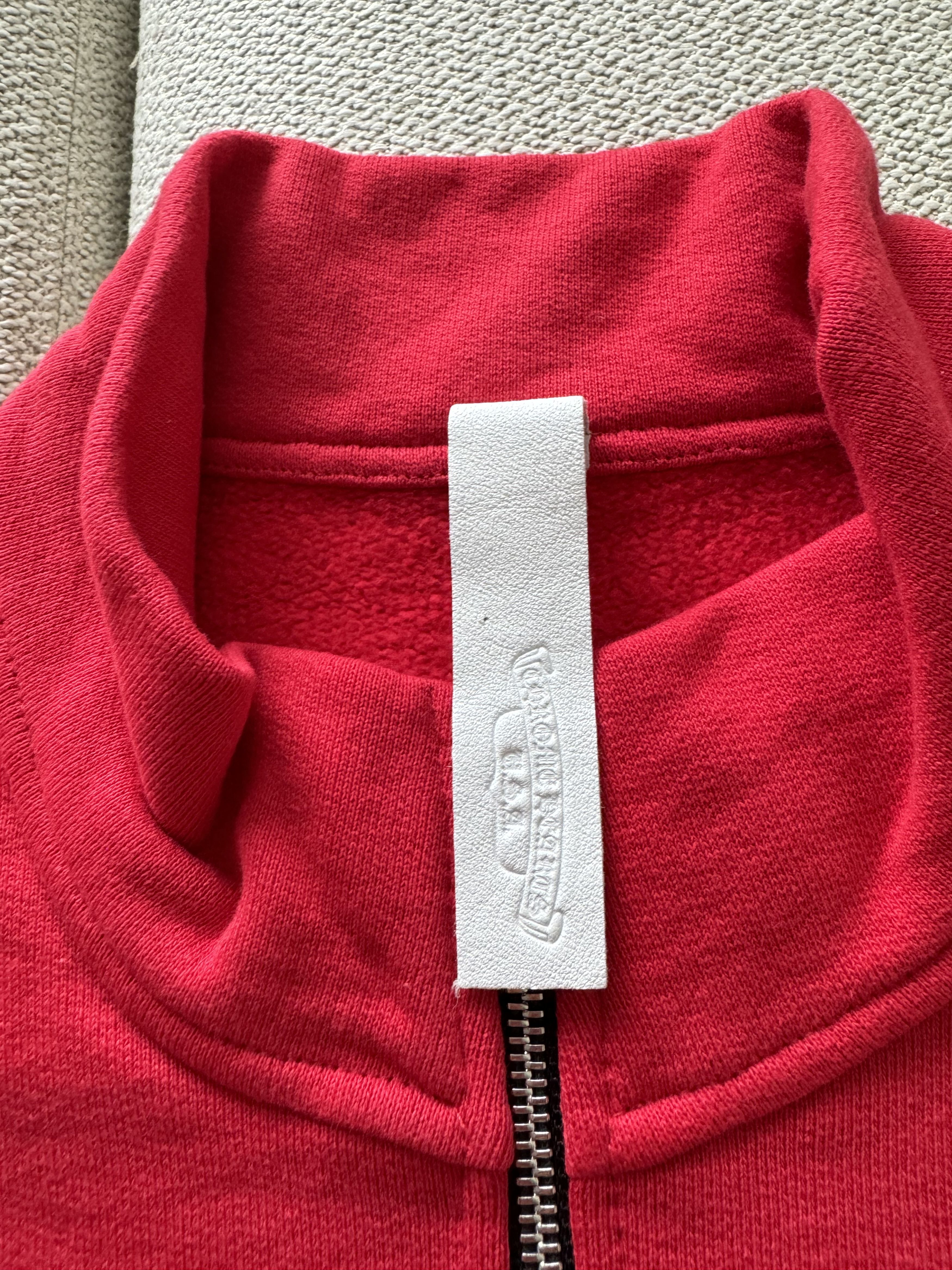 Chrome Hearts Chrome Hearts Red Hollywood Triple Cross Half Zip Sweatshirt Size US L / EU 52-54 / 3 - 16 Thumbnail