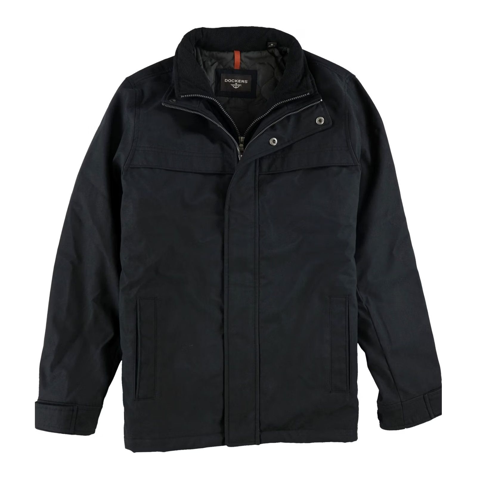Dockers Dockers Mens Bonded Micro-Twill Jacket Black Small Size US S / EU 44-46 / 1 - 2 Thumbnail