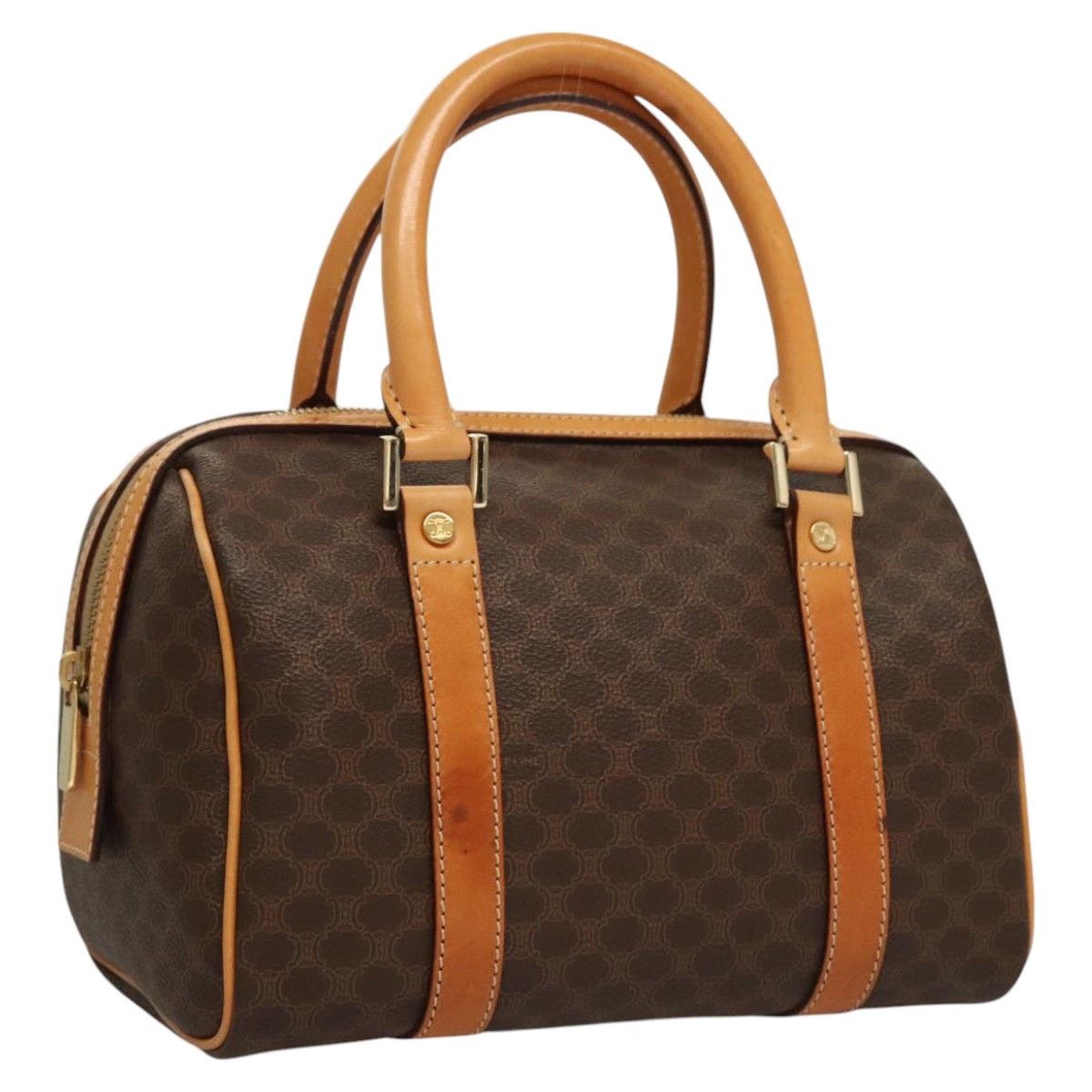 Celine CELINE Macadam Canvas Hand Bag Pvc Leather Brown Gold Size ONE SIZE - 1 Thumbnail