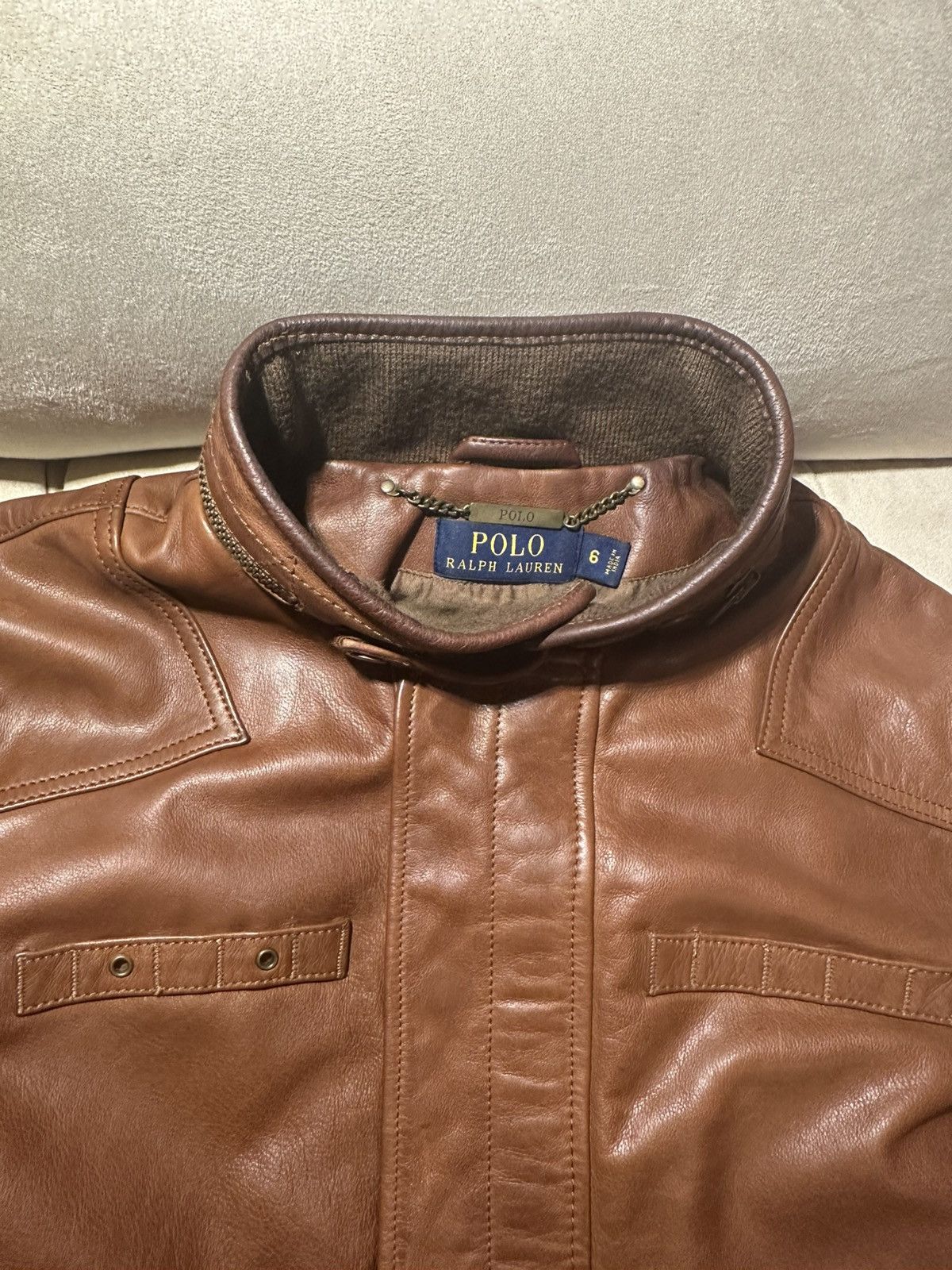 Ralph Lauren Vintage Ralph Lauren Genuine Leather Jacket Size M / US 6-8 / IT 42-44 - 3 Thumbnail