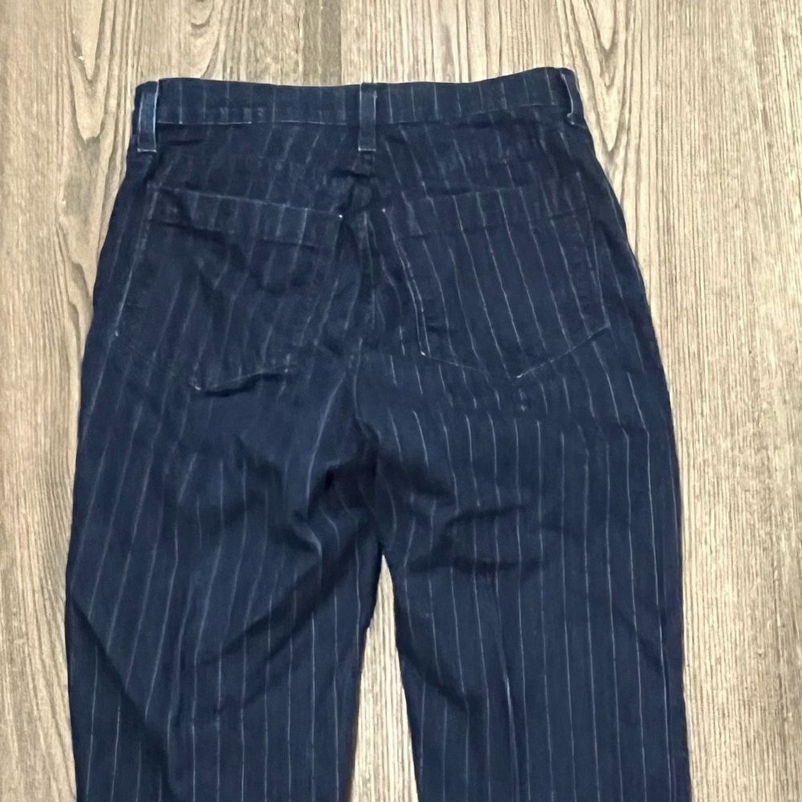 NYDJ Not your daughters jeans Straight Leg Pants Pin Stripe Siz 4 Size 27" / US 4 / IT 40 - 8 Thumbnail