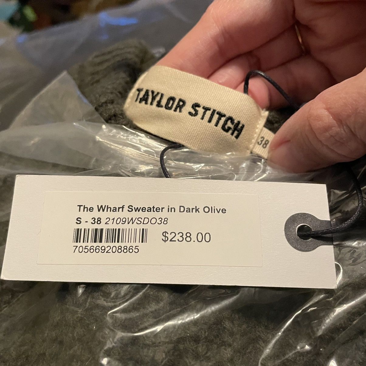 Taylor Stitch Taylor Stitch The Wharf Sweater 100% Merino wool Dark Olive Size US S / EU 44-46 / 1 - 10 Thumbnail