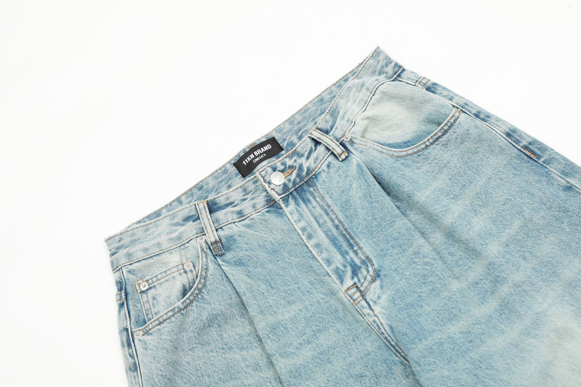 Japanese Brand × Jean American men's washed straight casual cleanfit loose jeans Size US 32 / EU 48 - 3 Thumbnail