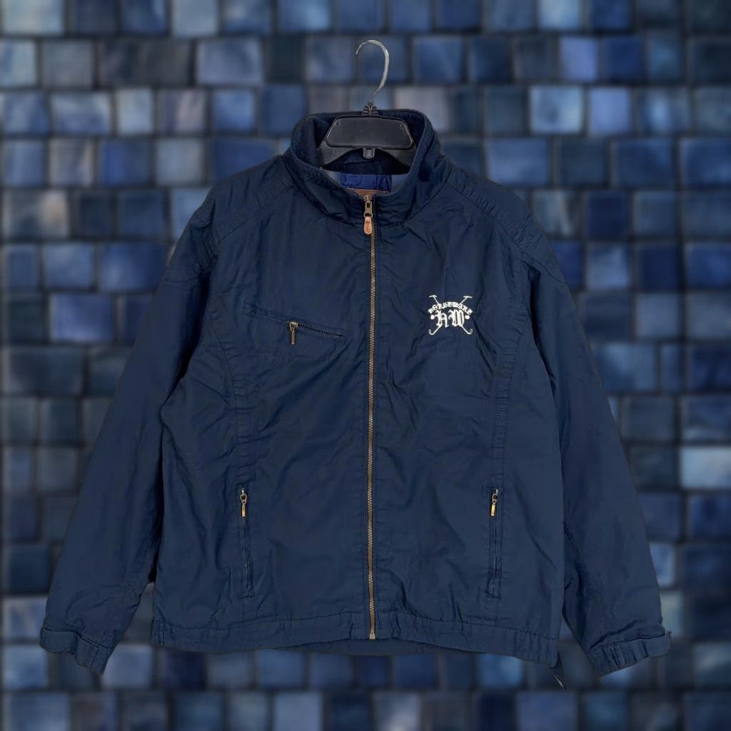 Vintage Horseware Ireland Jacket Womens Large Blue Windbreaker Equestrian Riding Casual Zip Pockets Size L / US 10 / IT 46 - 1 Thumbnail