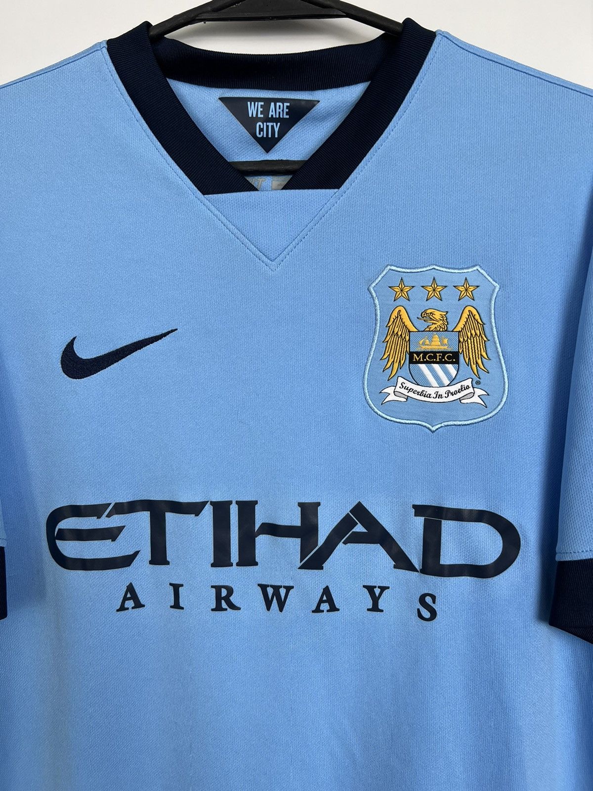 Nike Nike Manchester City 2014/2015 Soccer Jersey Size US S / EU 44-46 / 1 - 2 Thumbnail