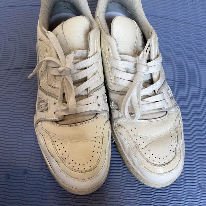 Louis Vuitton Louis Vuitton White Low-Top Trainer Sneakers -2508 Size US 8 / EU 41 - 7 Thumbnail