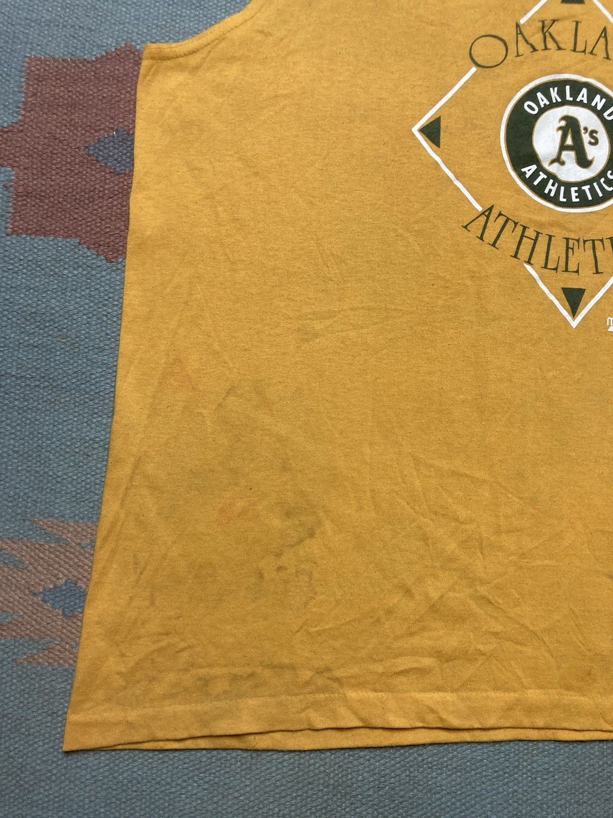 Vintage Vintage 90s tank top shirt Oakland athletic A’s distress XL Size US XL / EU 56 / 4 - 2 Thumbnail