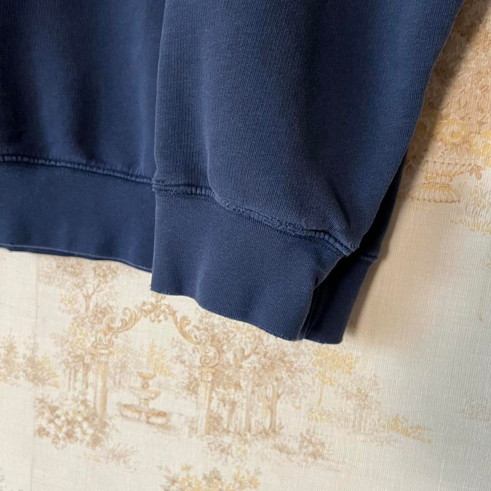 Nike 00s Y2K Nike Mini Swoosh Sweatshirt | Thrashed Navy | L Size US L / EU 52-54 / 3 - 5 Thumbnail