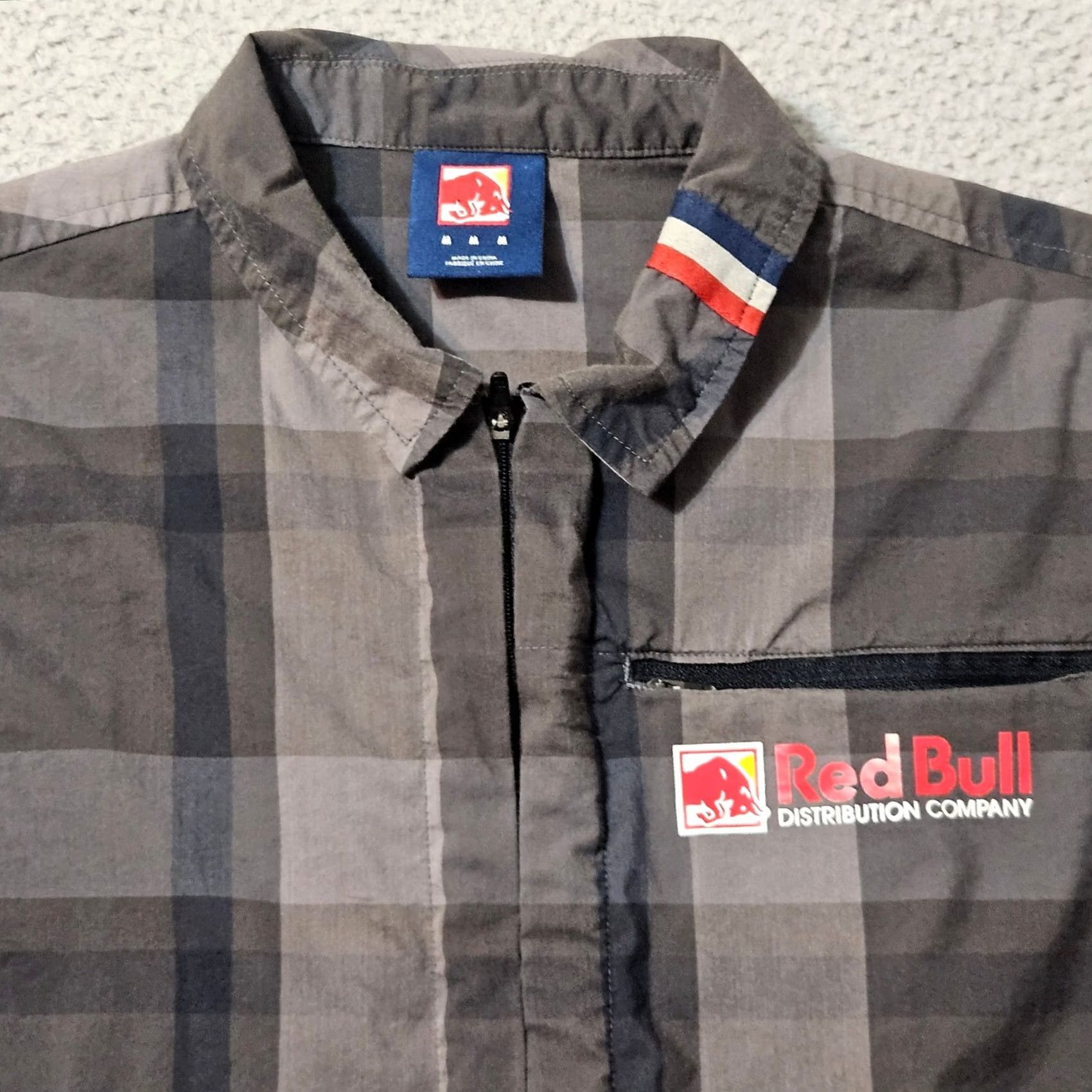 Vintage Red Bull Shirt Medium Men Black Plaid Short Sleeve Zip Up Workwear Shirt Size US M / EU 48-50 / 2 - 2 Thumbnail