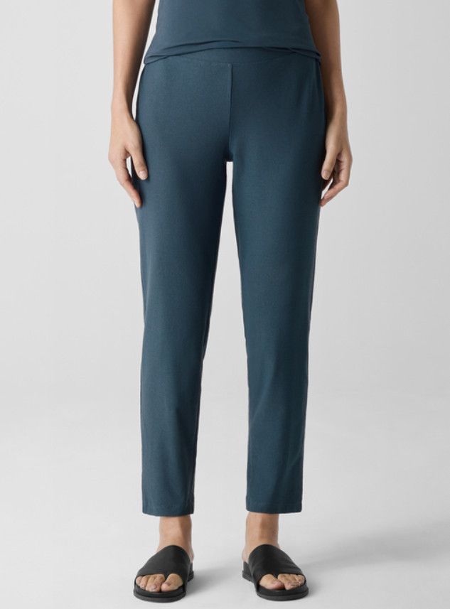 Eileen Fisher Eileen Fisher Washable Stretch Crepe Pants Alpine ( 2X ) Size 24" / US 00 / IT 34 - 3 Thumbnail