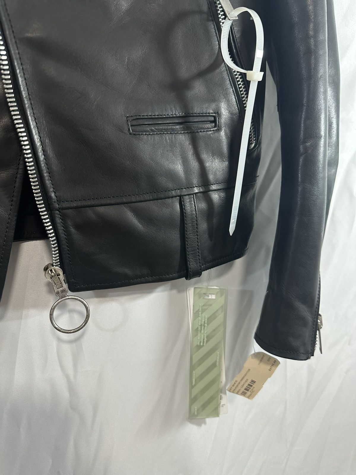 Off-White OFF WHITE LEATHER JACKET Size US S / EU 44-46 / 1 - 16 Thumbnail