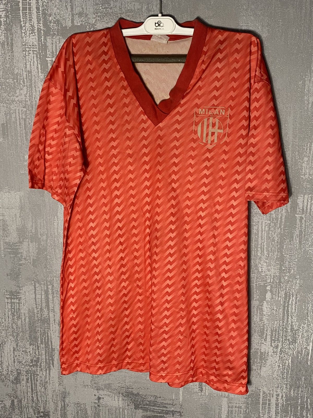 Vintage Vintage Milan Soccer Football Jersey 80s-90s Kit Size US L / EU 52-54 / 3 - 1 Thumbnail
