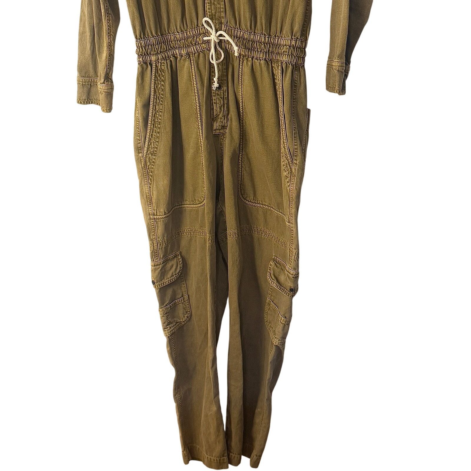 Isabel Marant Isabel Marant Khaki Vyns Jumpsuit Size ONE SIZE - 4 Thumbnail