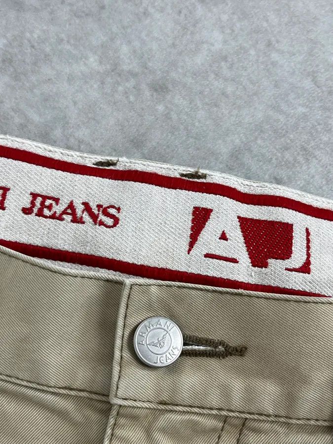 Armani 2000s Armani Beige Cozy Flared Pants Size US 32 / EU 48 - 11 Thumbnail