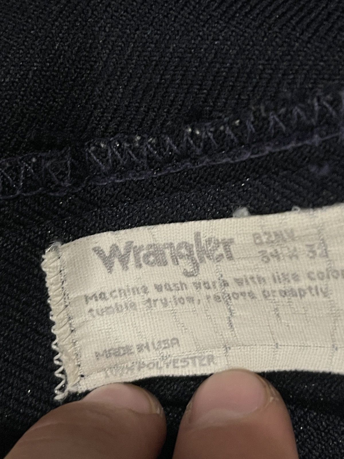 Wrangler Vintage Wrangler pants dark blue made in USA w34 Size US 34 / EU 50 - 8 Thumbnail