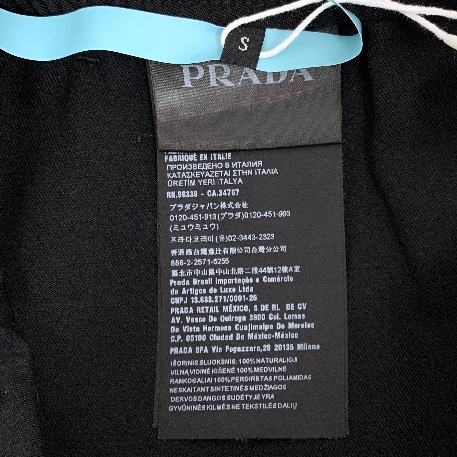 Prada Prada Black Wool Logo Joggers S (99% New) Size US 28 / EU 44 - 8 Thumbnail
