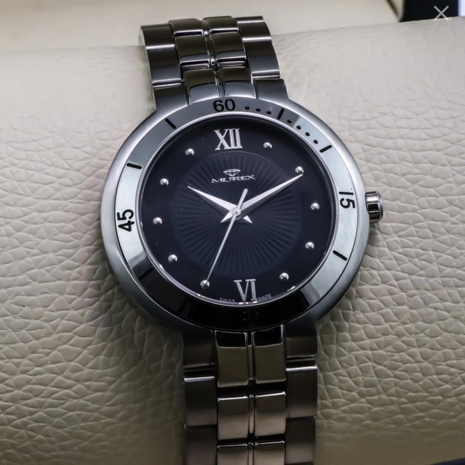 Other Murex Swiss Watch St. Steel Quartz 37mm 5ATM Black MOP Size ONE SIZE - 7 Thumbnail