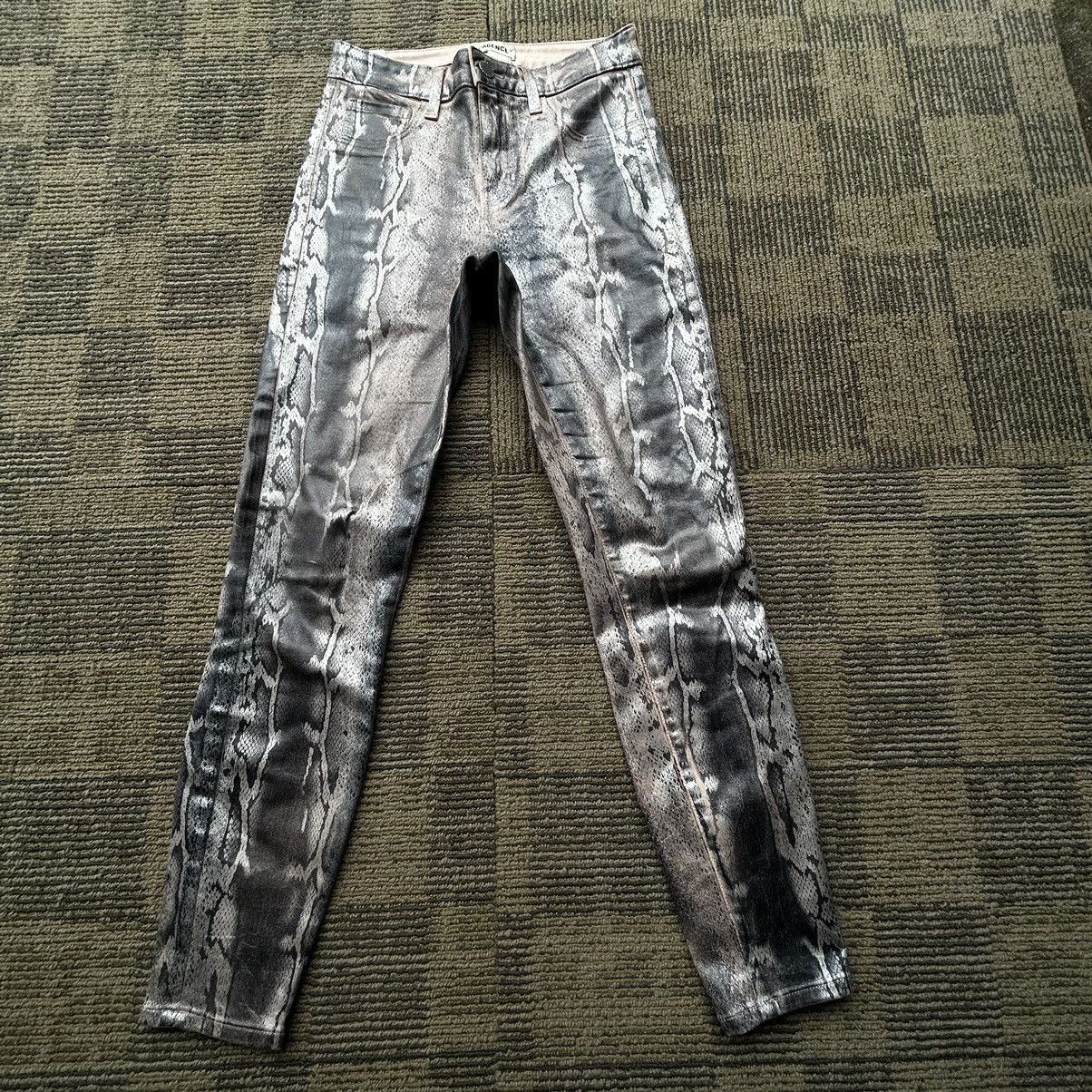 L'AGENCE L’Agence Margot Skinny Snakeskin Metallic Pink Pants Size 25" / US 0 / IT 36 - 1 Thumbnail