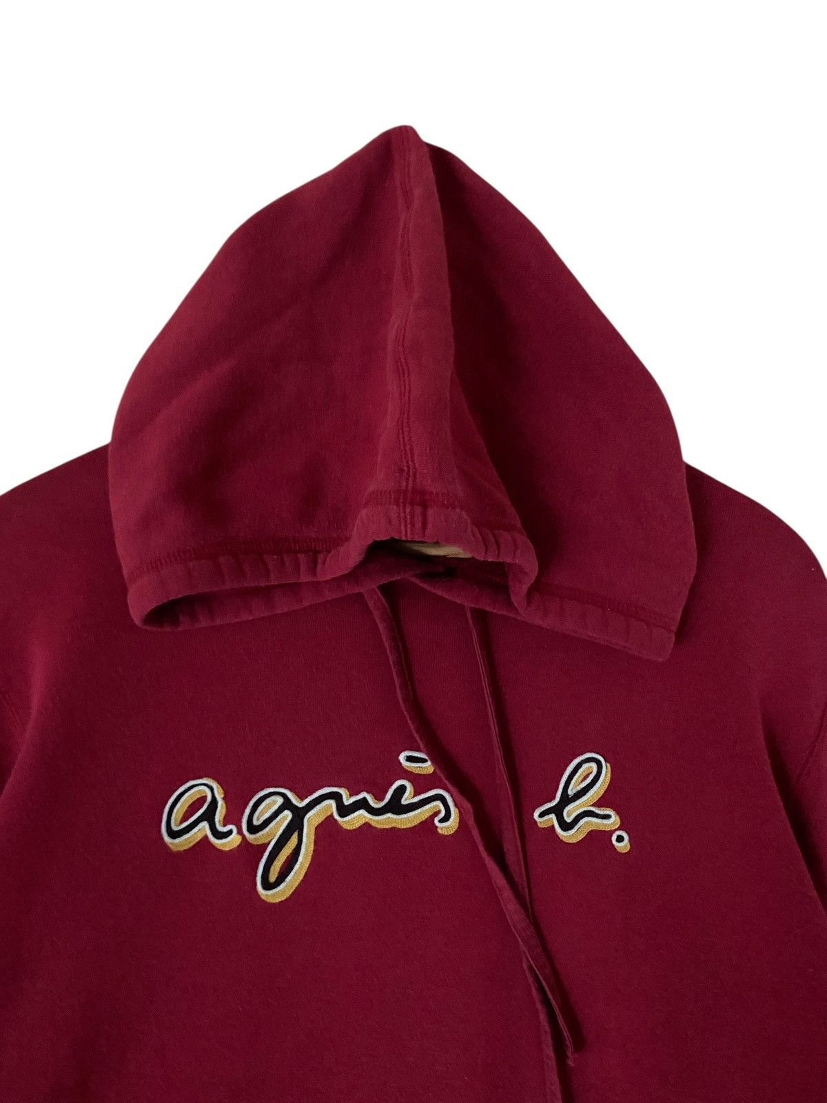 agnes b. Vintage Brand Agnes B Big Logo Hoodie 1990s Size US M / EU 48-50 / 2 - 5 Thumbnail
